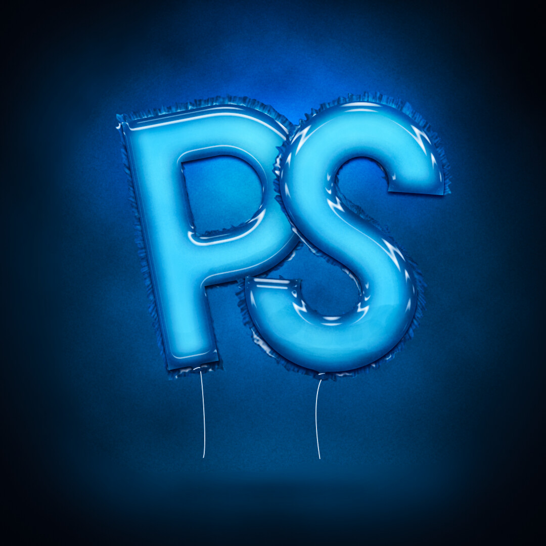fake 3d photoshop balloons matheus castro