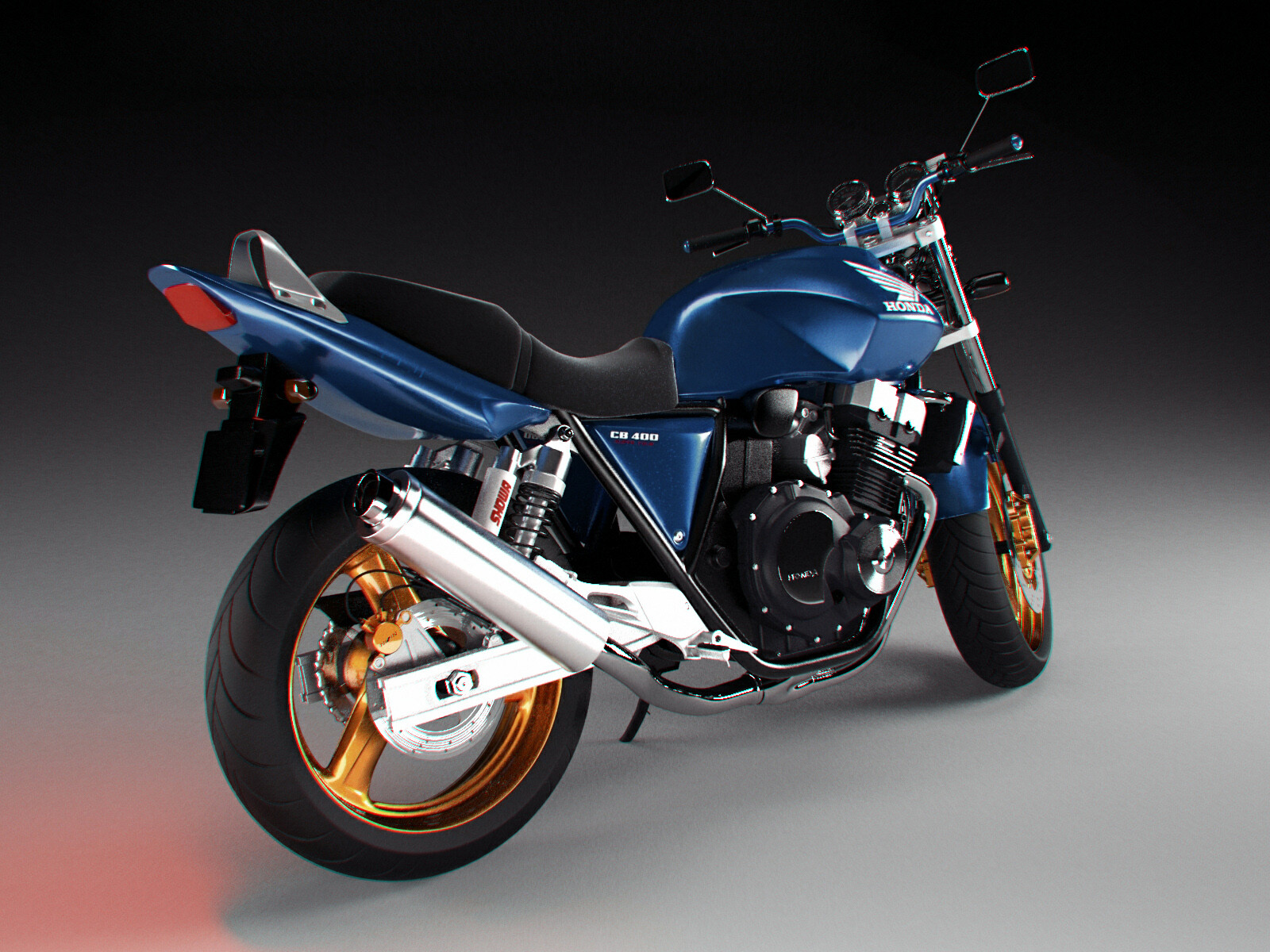 Anton Lyasovich Honda Cb400 Render