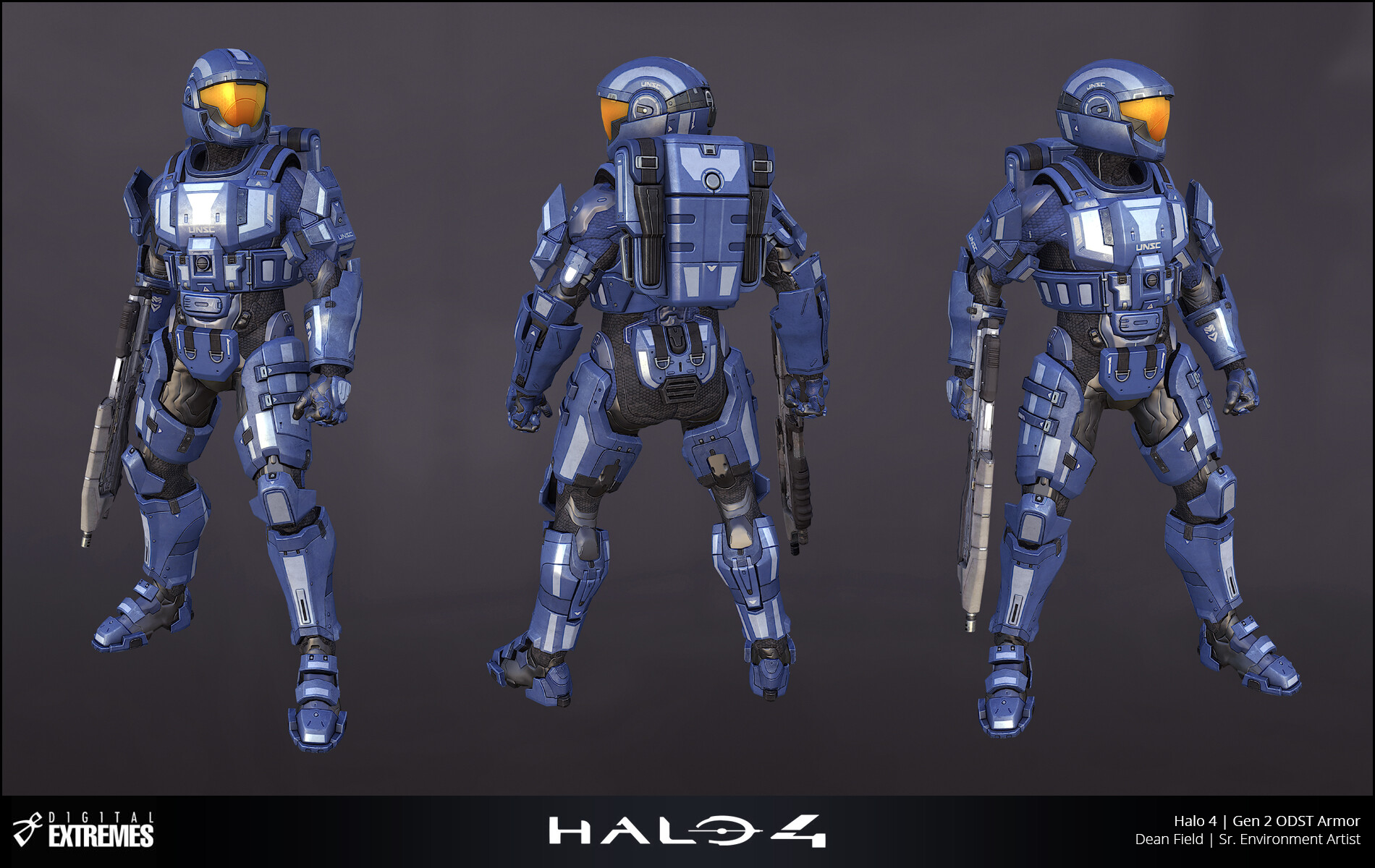 Artstation Halo 4 Odst Armor Dean Field