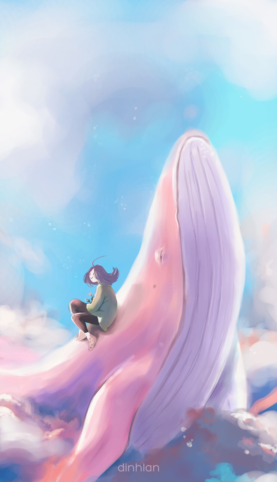 Artstation Whale And Clouds Lan Ding