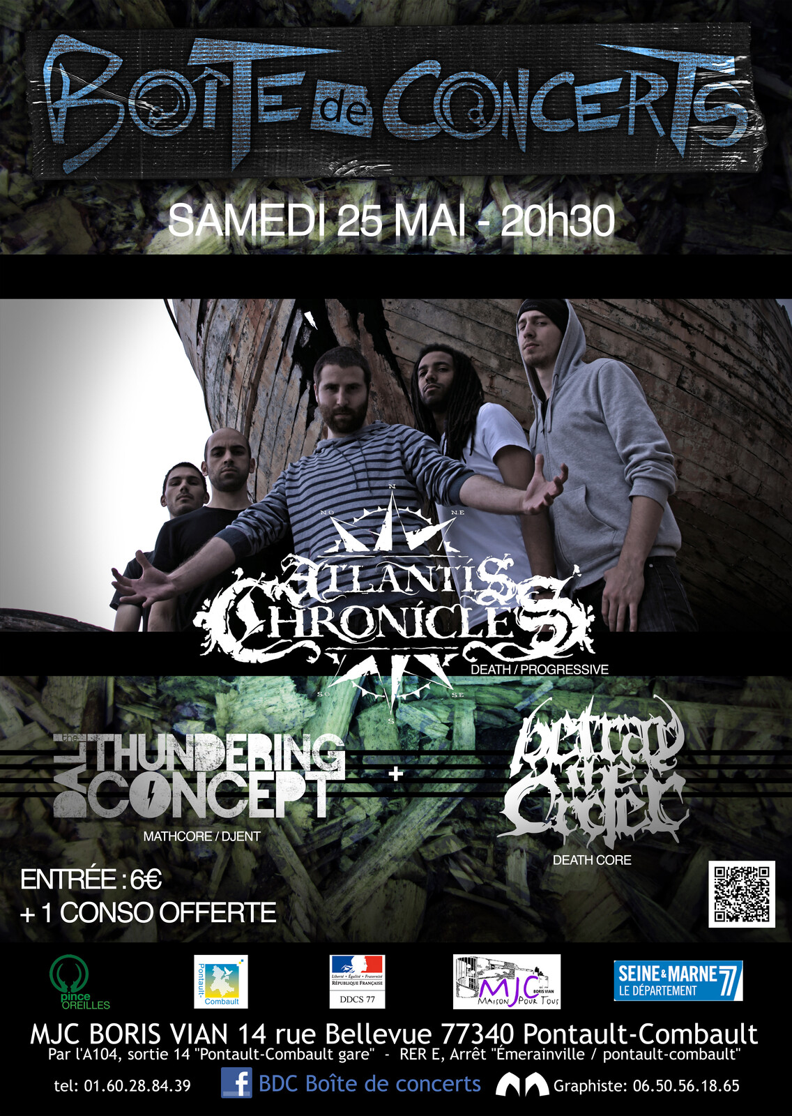 FLYER CONCERT METAL - BOÎTE DE CONCERTS 