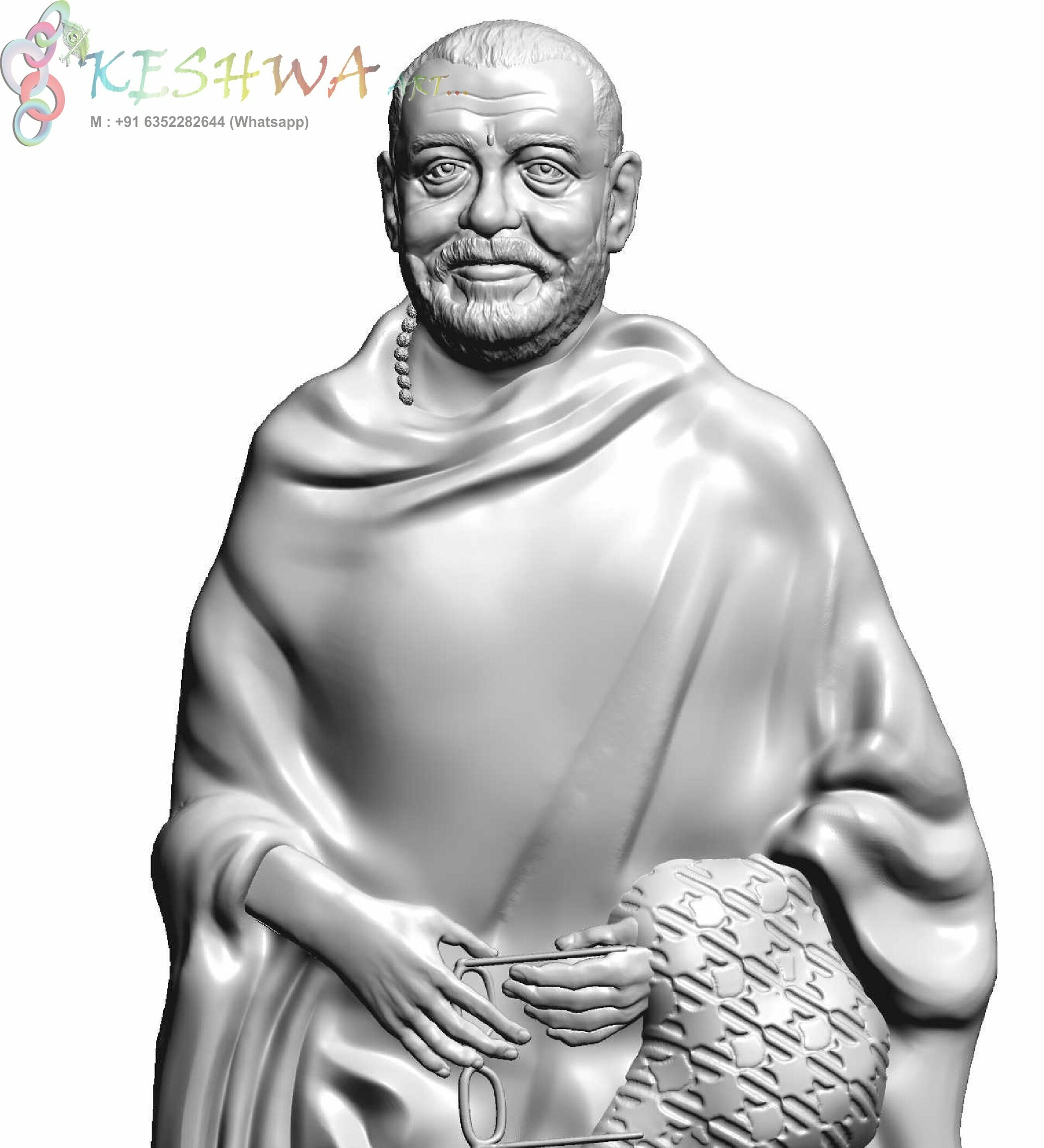 Artstation Morari Bapu In 3d Model Keshwa Art
