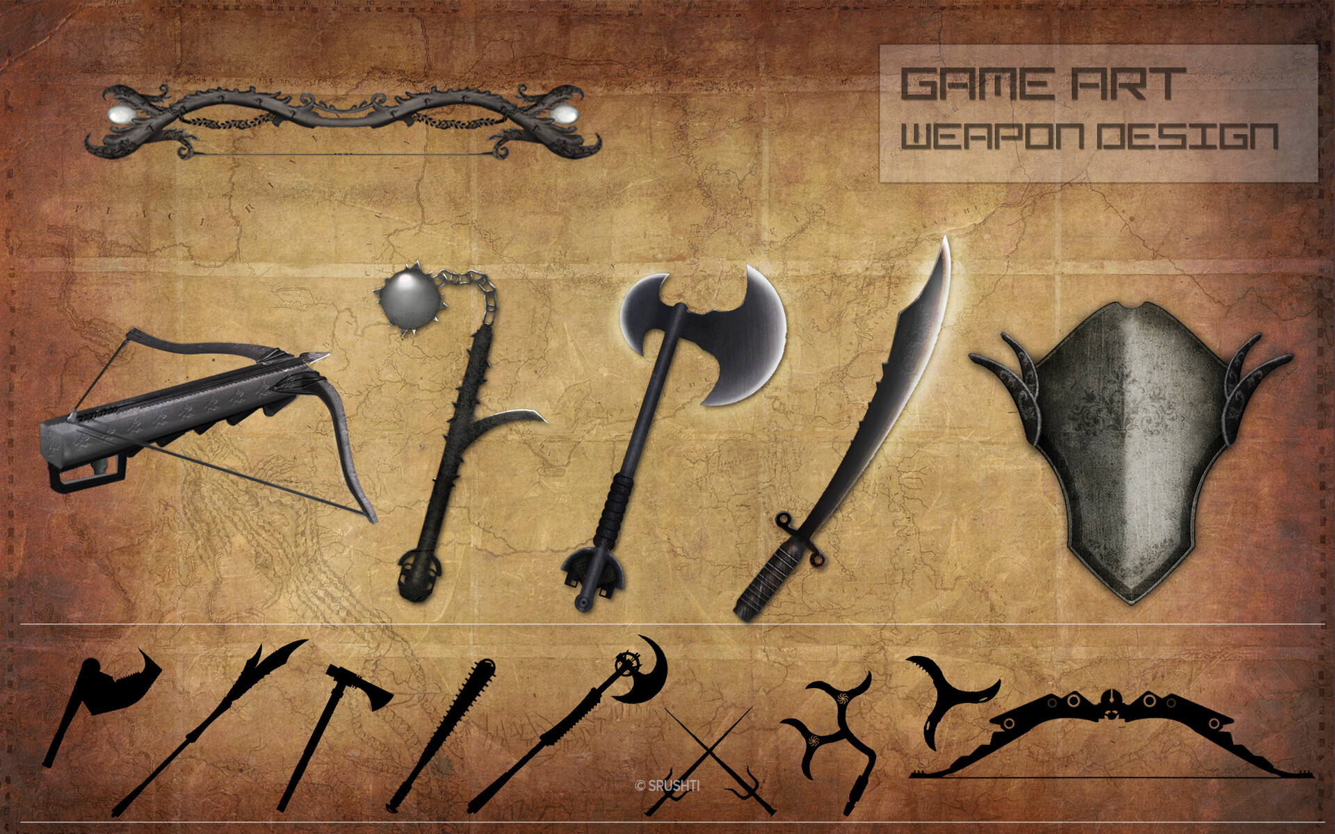 Artstation Game Art And Weapon Design Srushti Creative