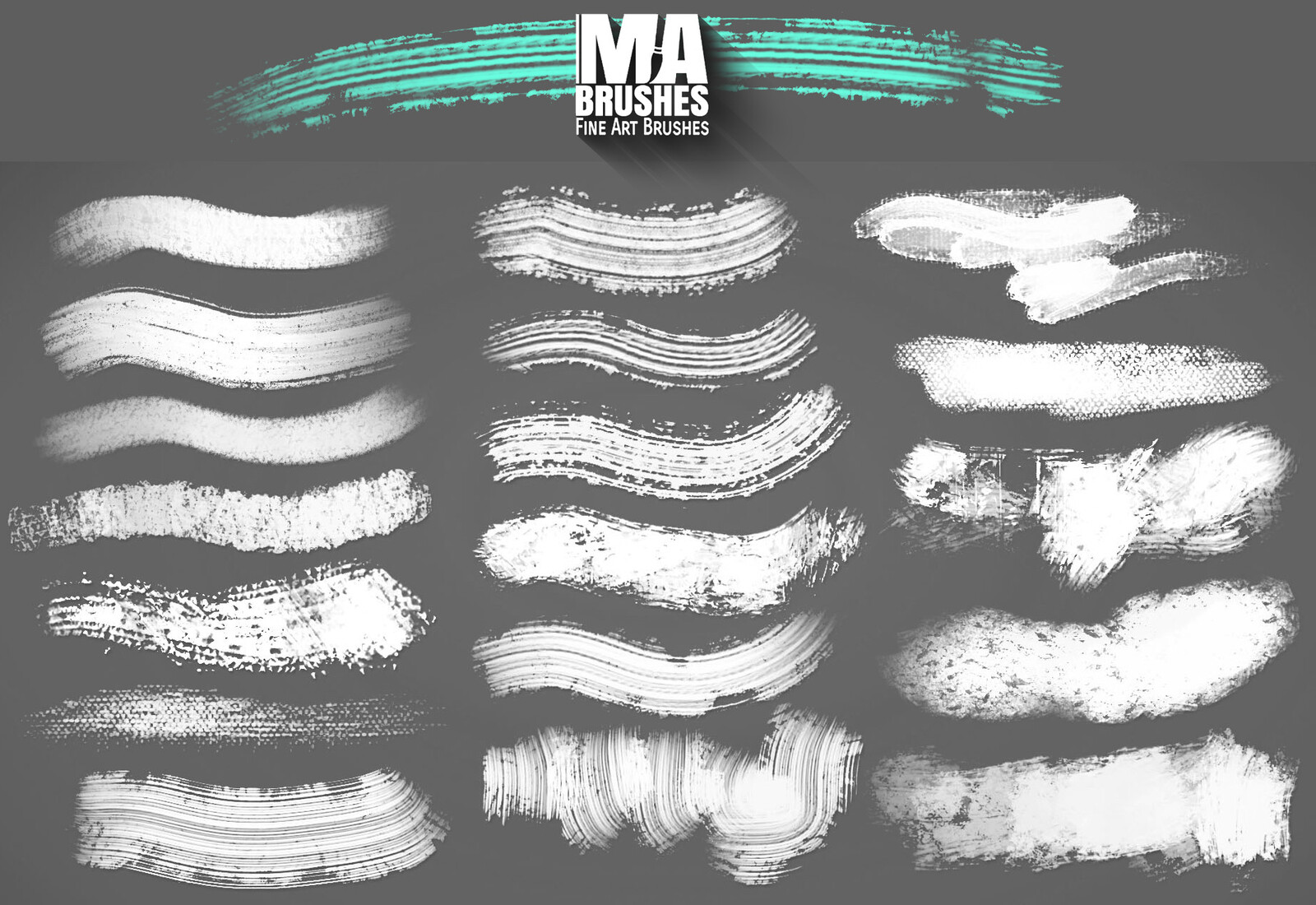MA-BRUSHES - Most Realistic Photoshop Brushes with Oil Texture!
