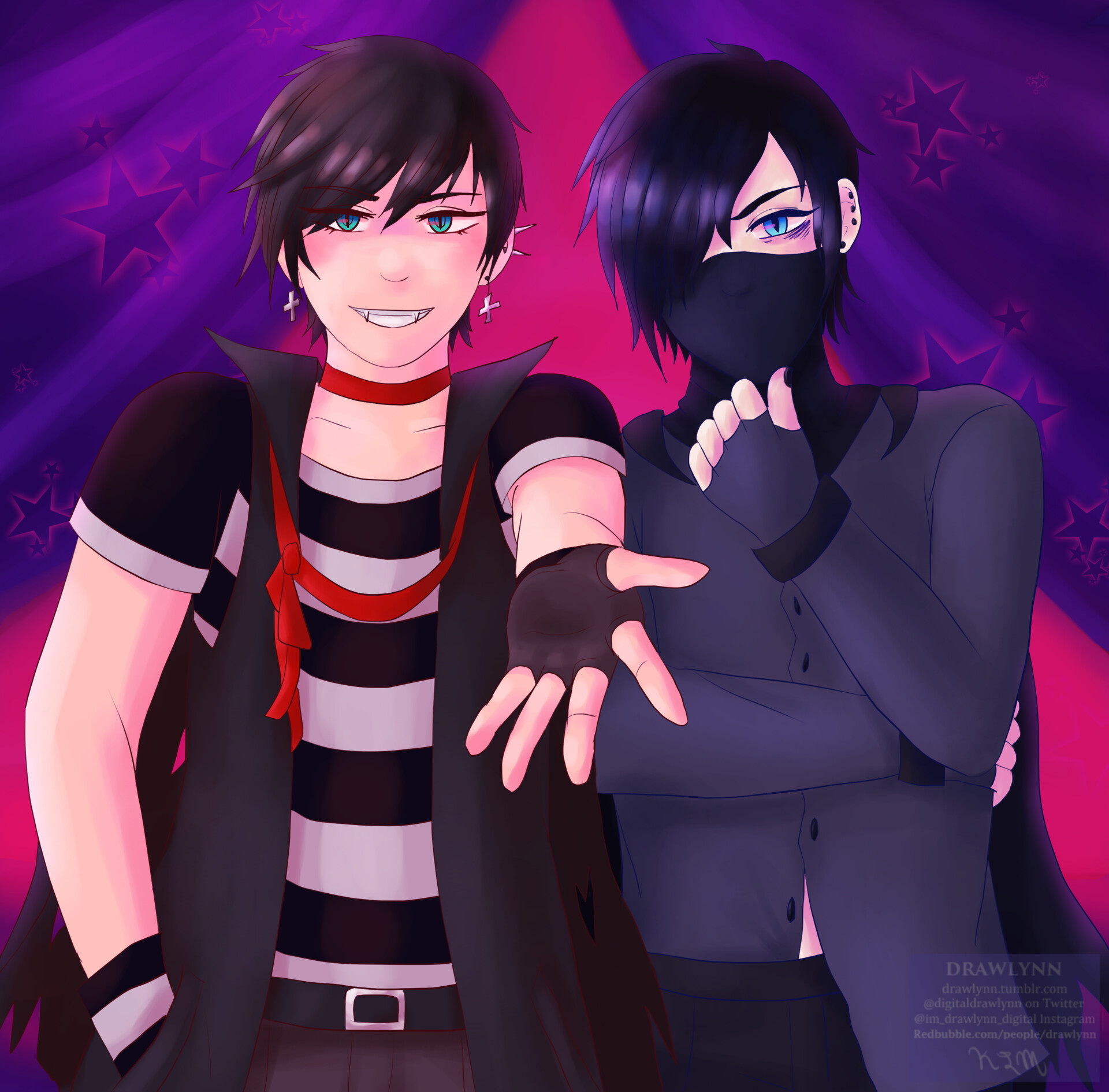 Artstation Gene And Zane X Vampire Gacha Kelsi Mullen