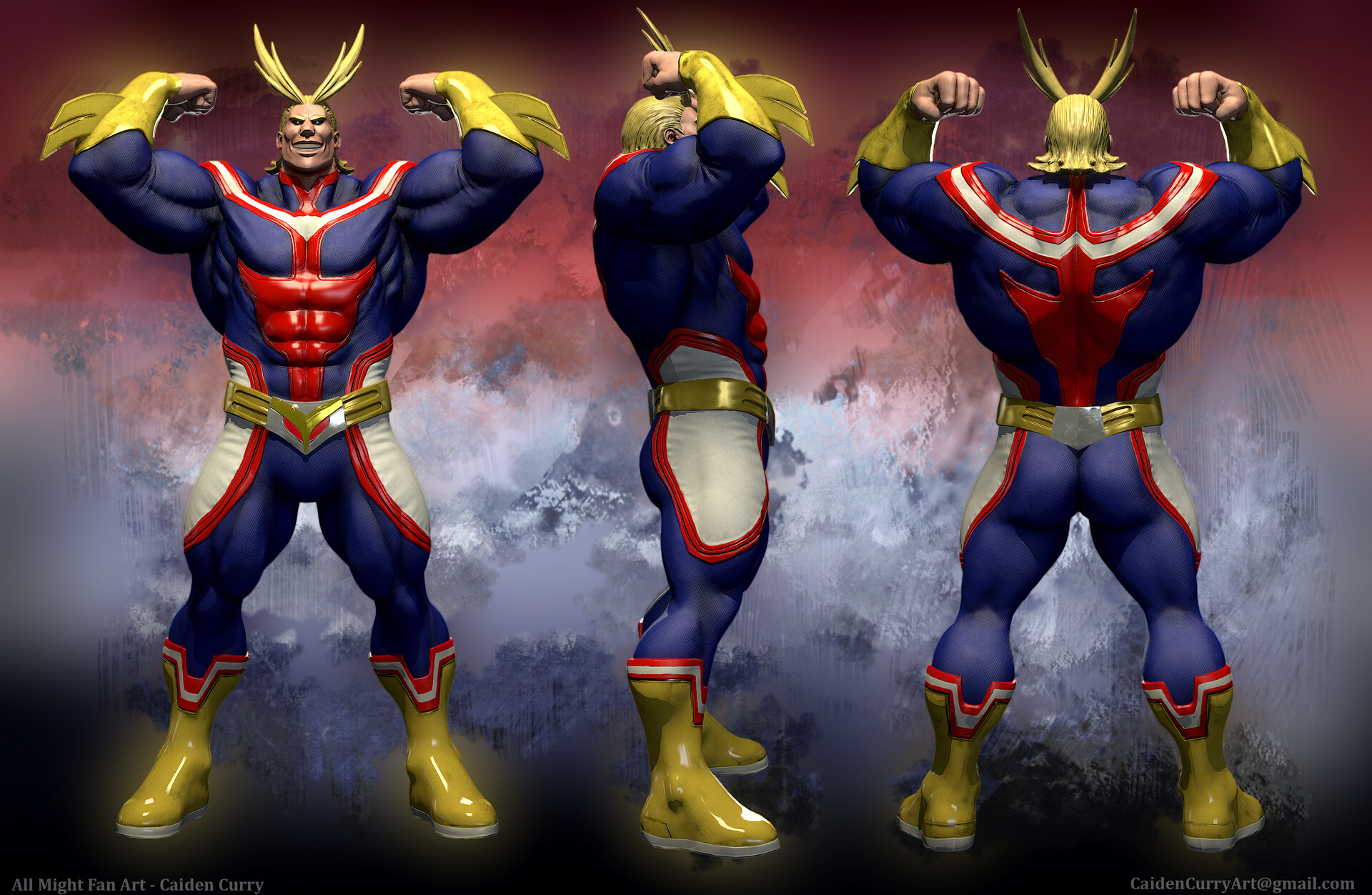 Artstation Allmight Fan Art Caiden Curry