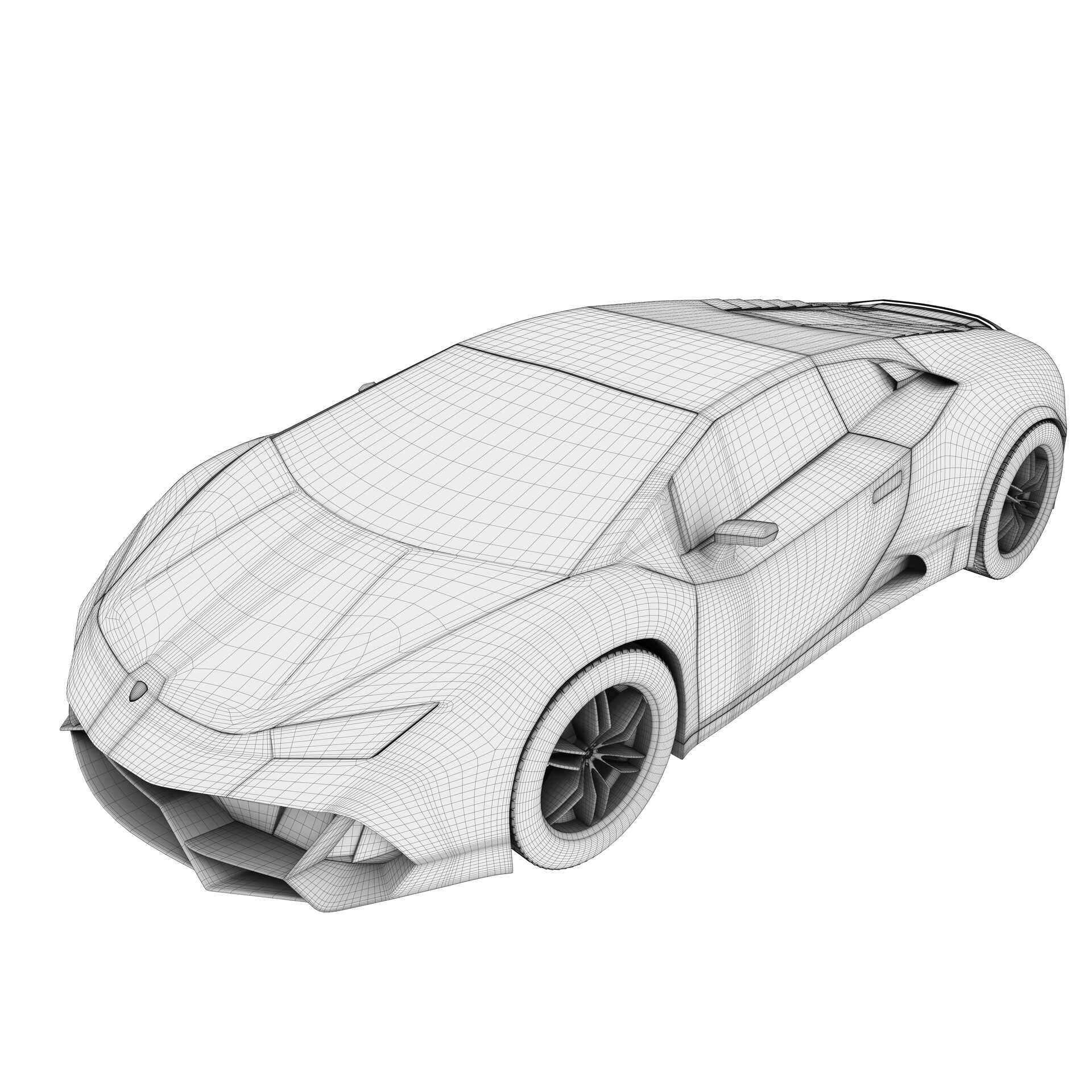 Artstation Occlusion Render Of Lamborghini Huracan Evo Tanmay