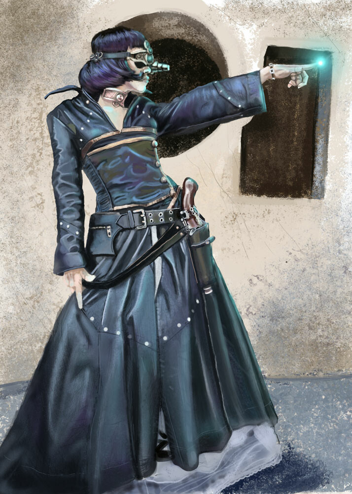 steampunk magician costume