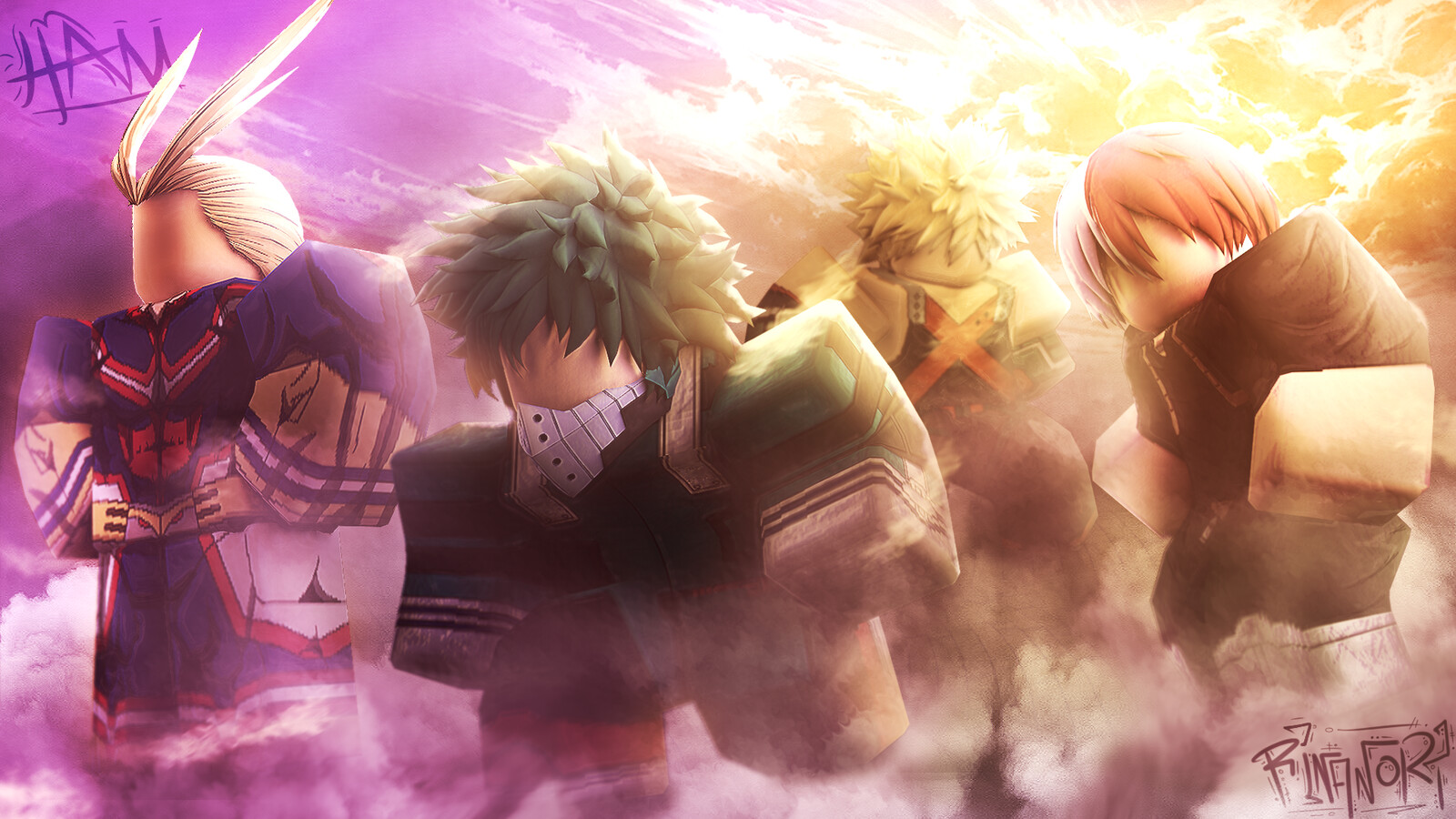 Artstation My Hero Academia Roblox Gfx Collab With Rinanori Ham