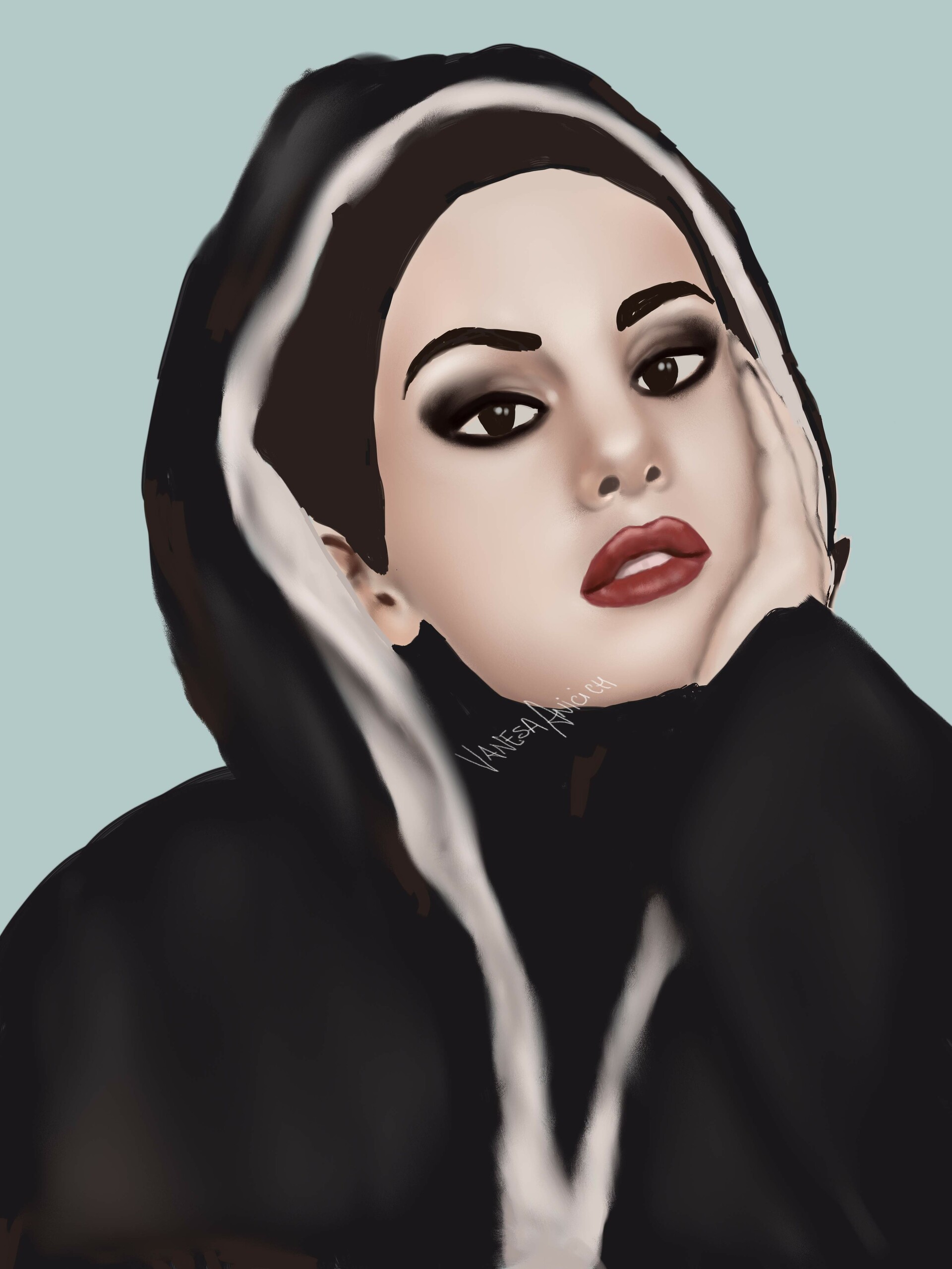 Artstation Selena Gomez Fanart Vanesa Anicich