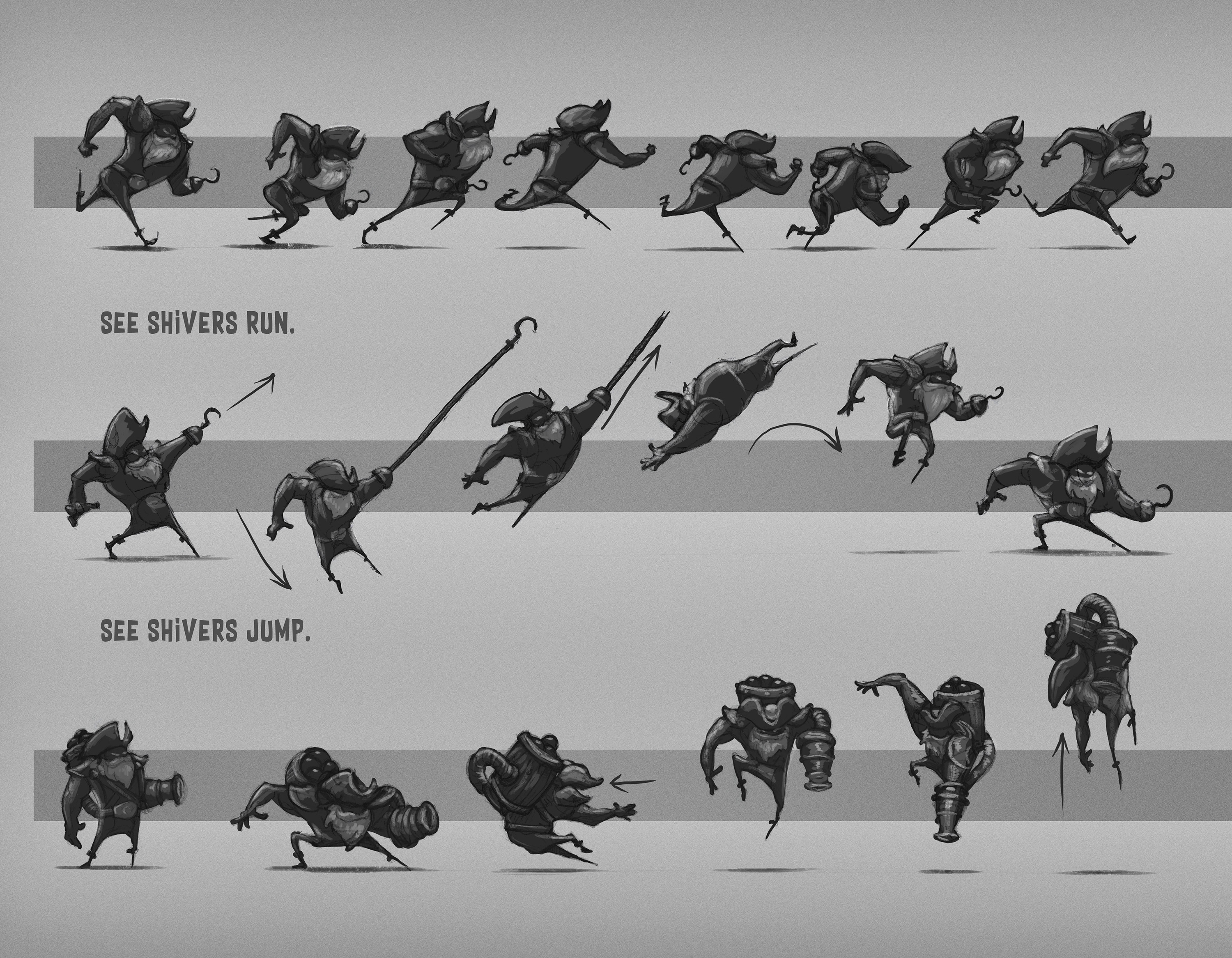 Shivers - Character movement sheet
