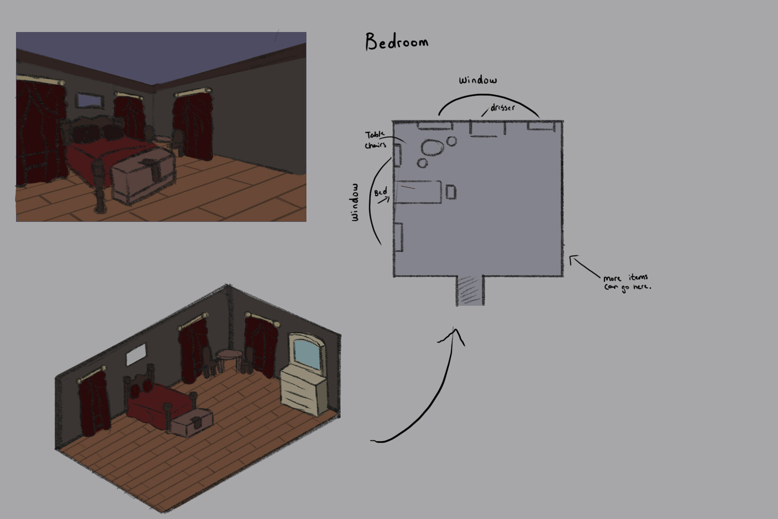 Concept Art: Bedroom
