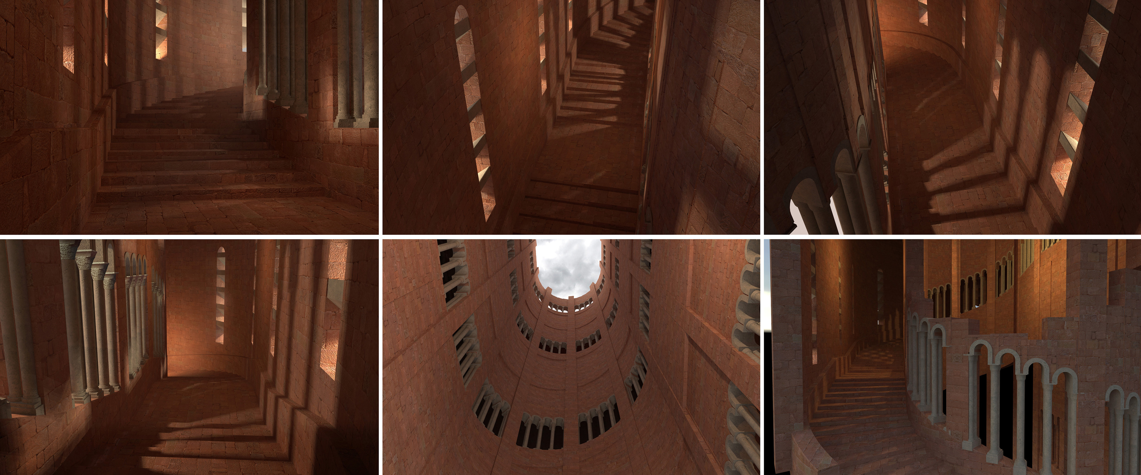 Early test renders in Keyshot to establish the look, it was important to keep a 'Red Keep' style with the pillars etc.