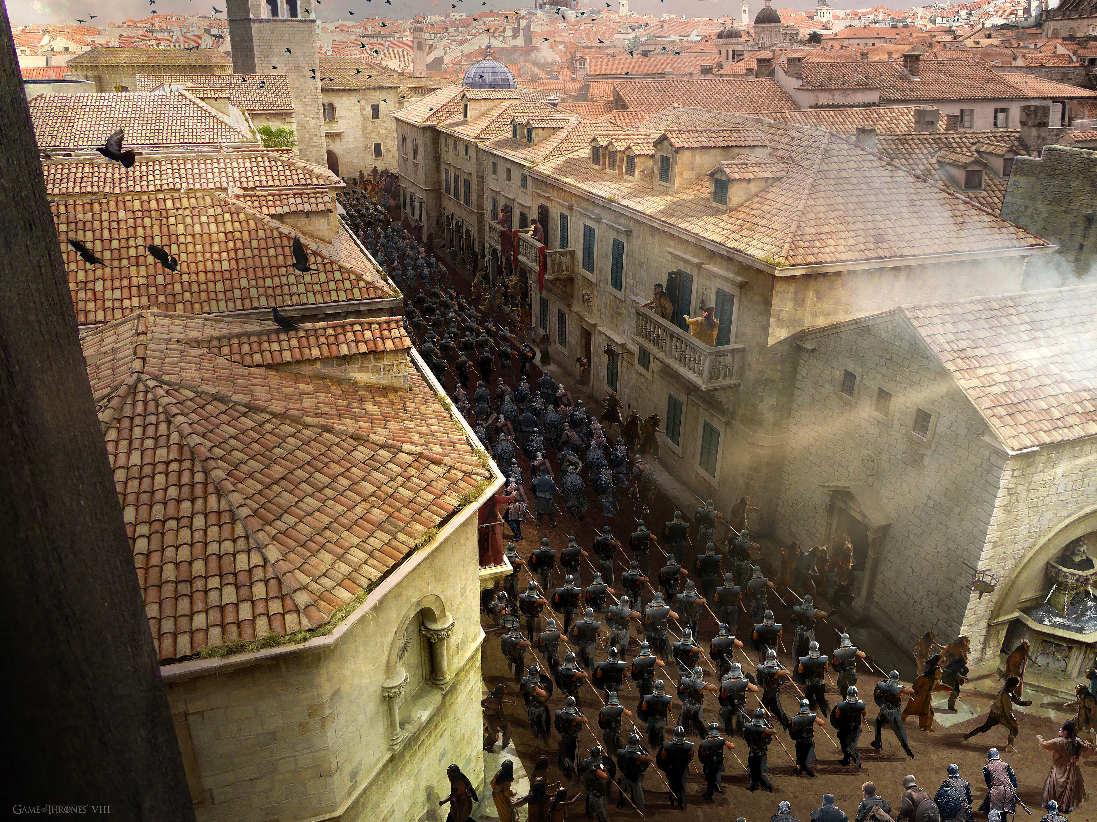 Concept to show Unsullied and Northern troops entering Kings Landing