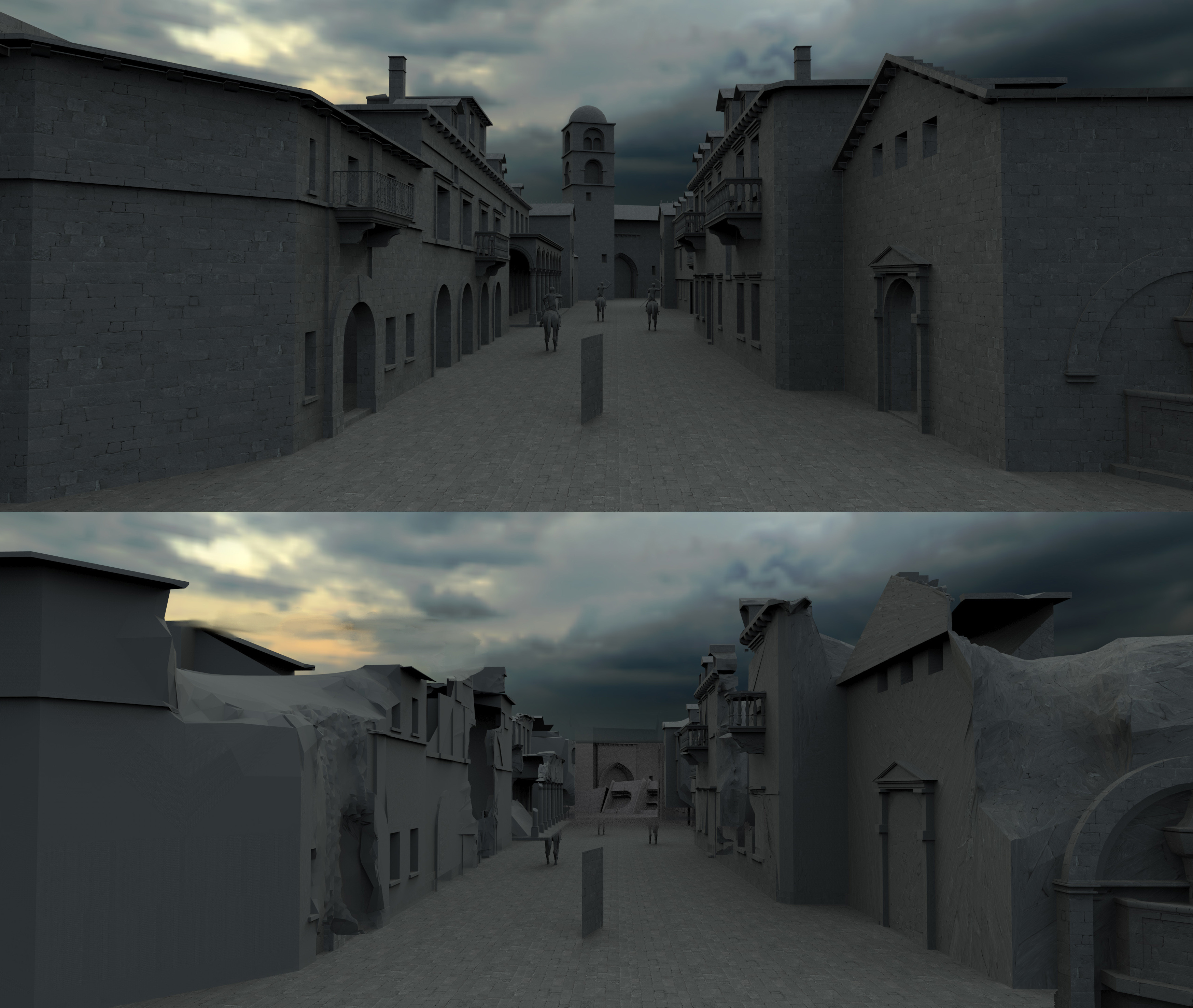 early 3D for the main Kings landing Street
