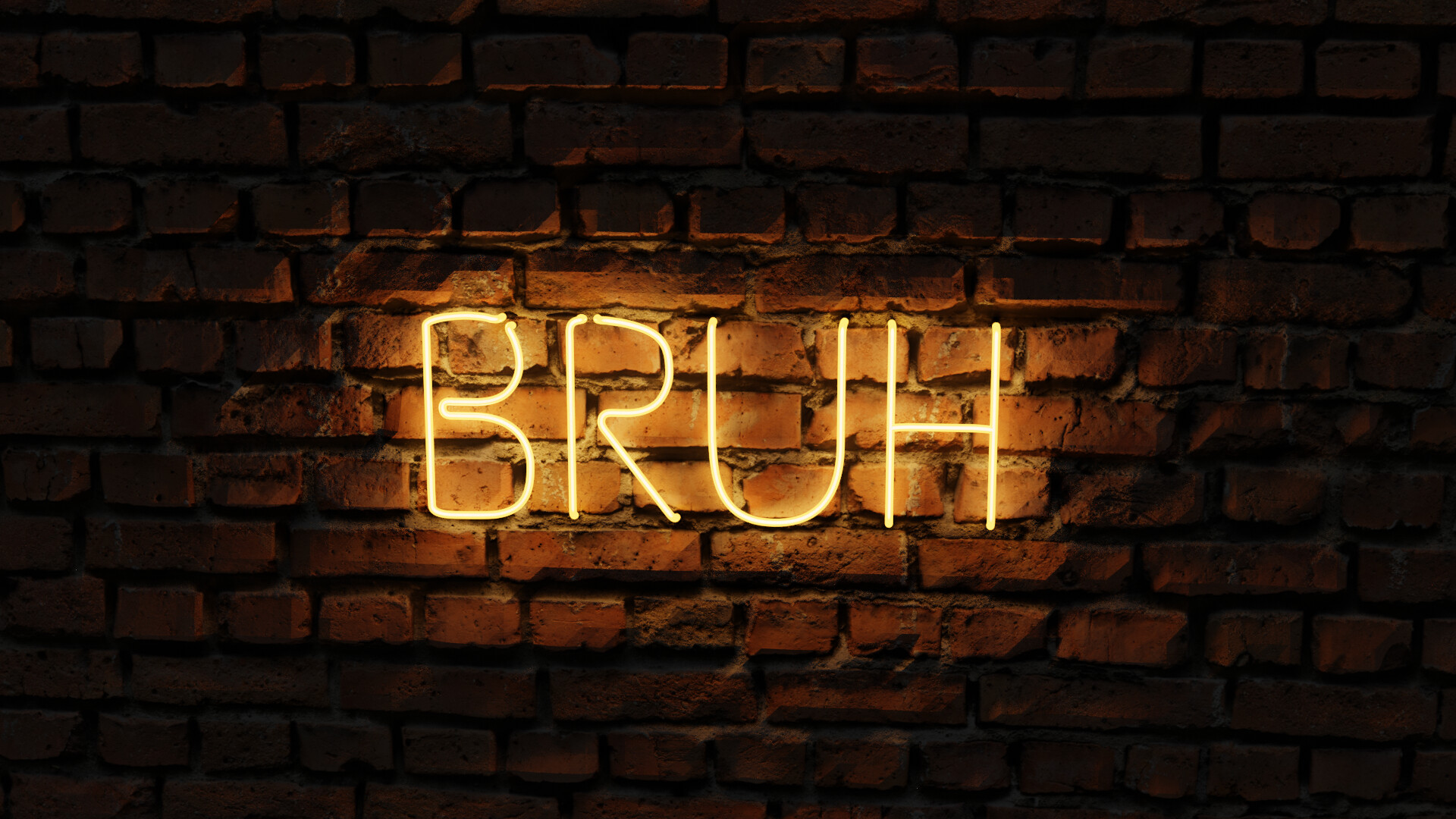 Artstation Bruh Neon Text Rishabh Jain