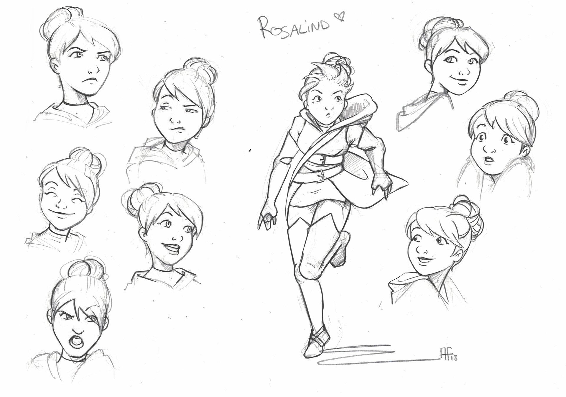 ArtStation Sketches of Rosalind