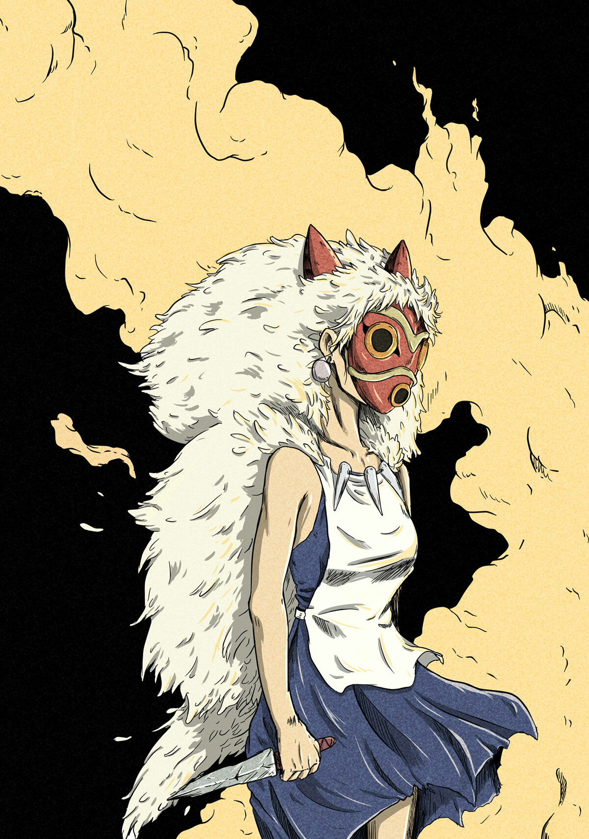 Wallpaper Artstation Princess Mononoke Fanart Luiso Moraes Free HD