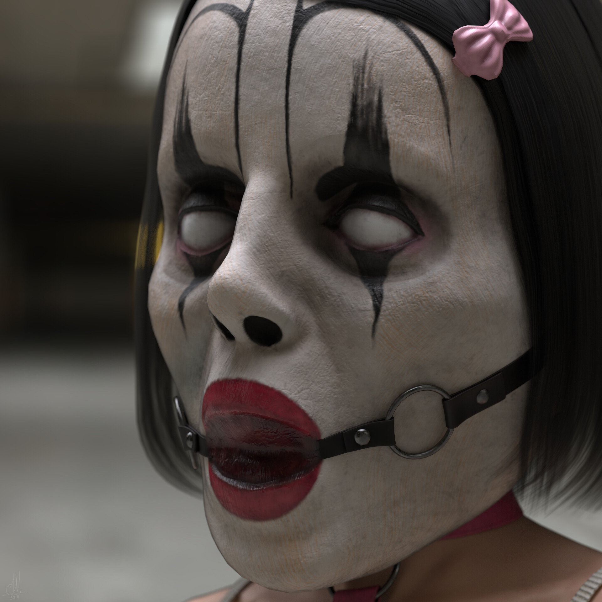 Artstation Ballgag Clown Alex Mosh