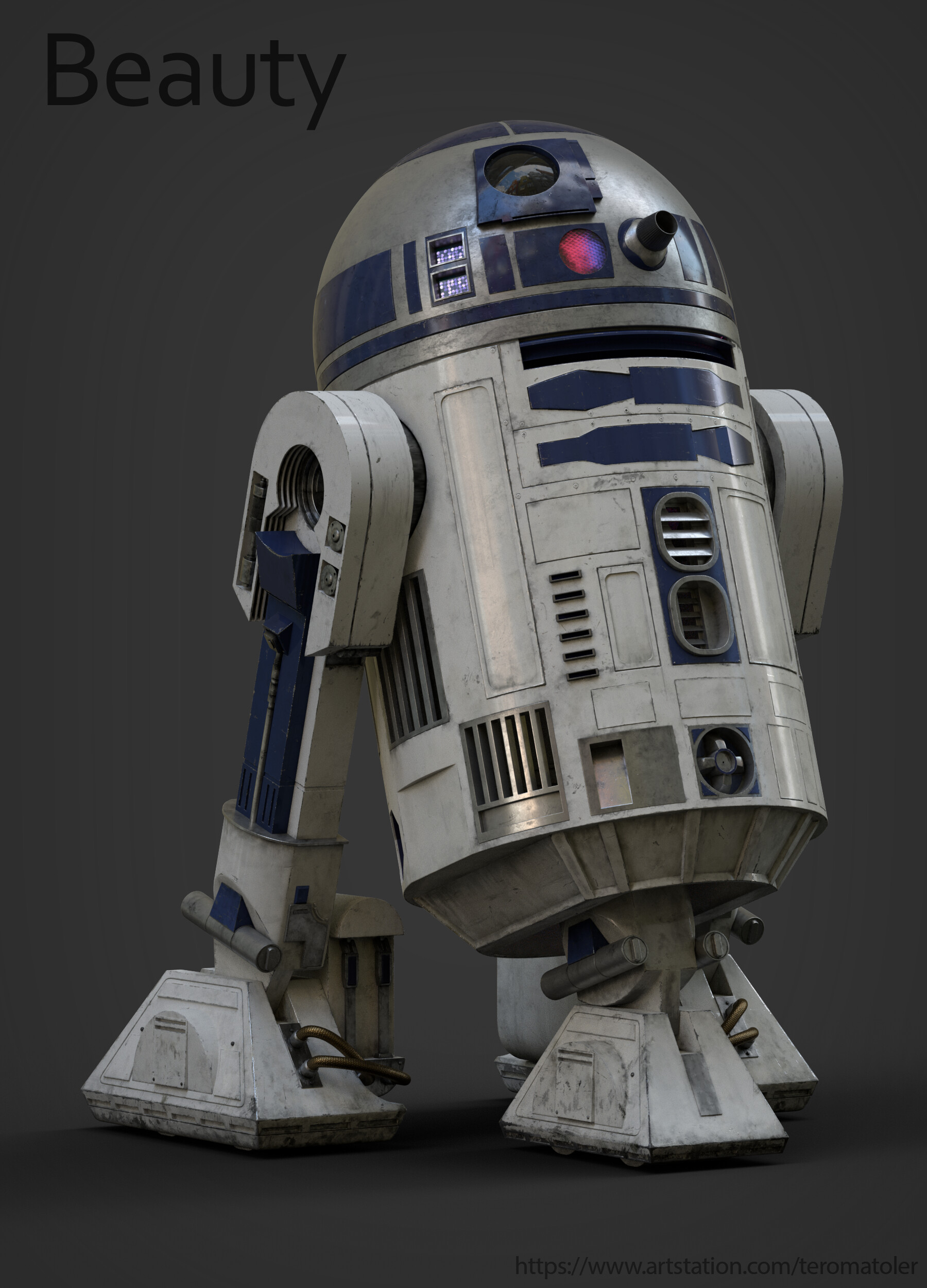 Artstation Curious R2 D2 Star Wars Fan Art Wanoco 4d