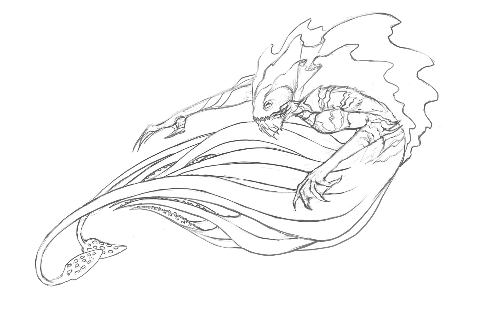 Van Lawrence Ching - Personal IP: Mermaid Type Creature