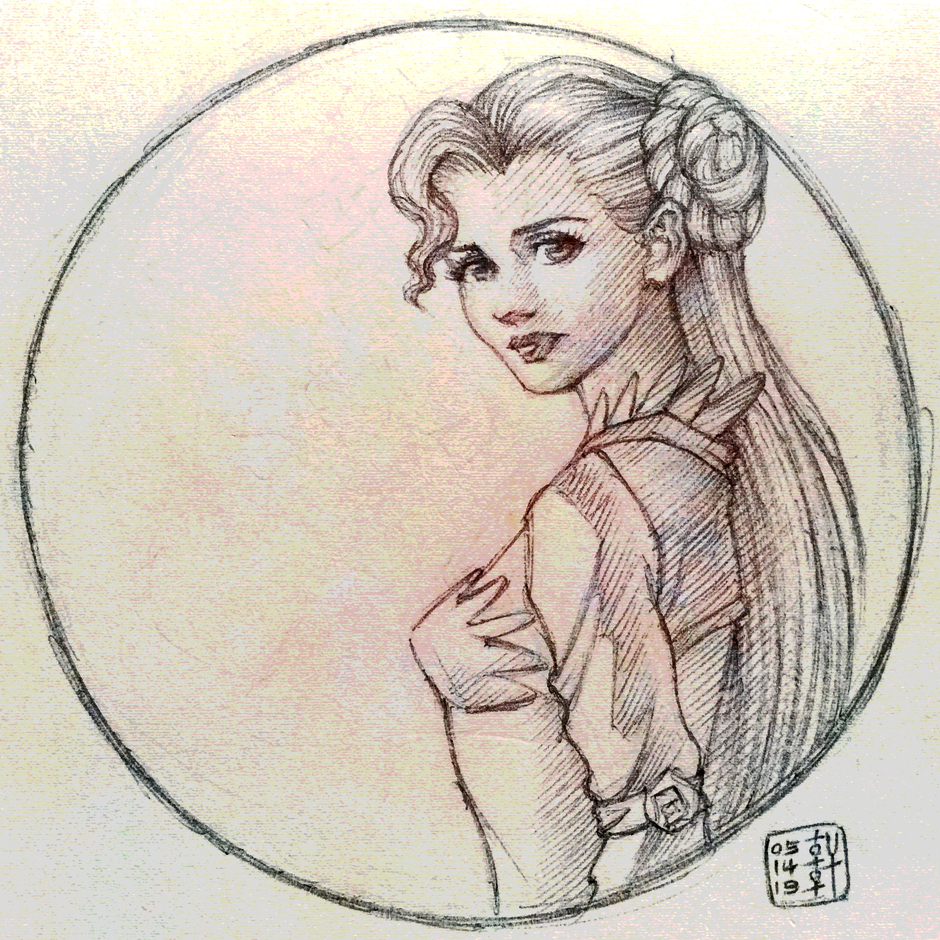 Euphemia in Pink - Sketch