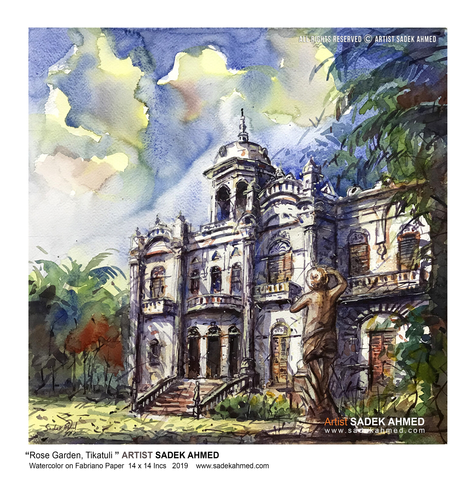 Artstation Rose Garden Palace Tikatuli Old Dhaka Sadek Ahmed