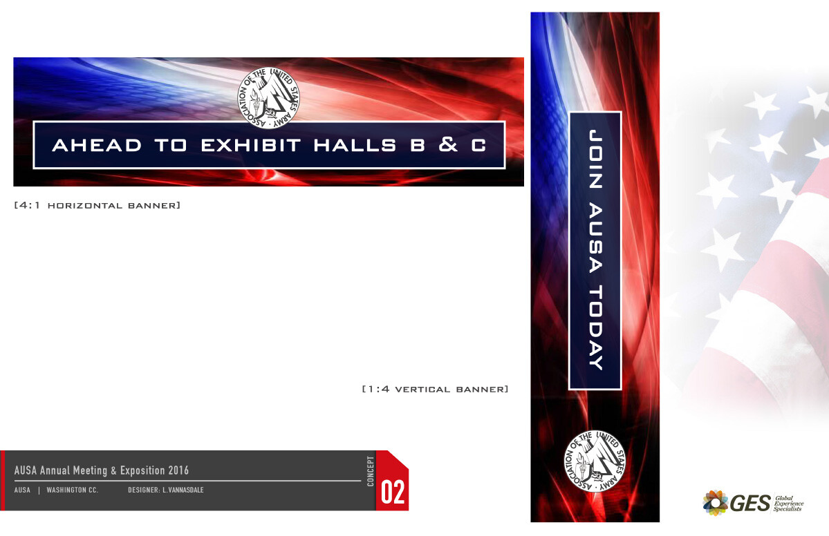 2nd Design: Banners, Horizontal and Vertical