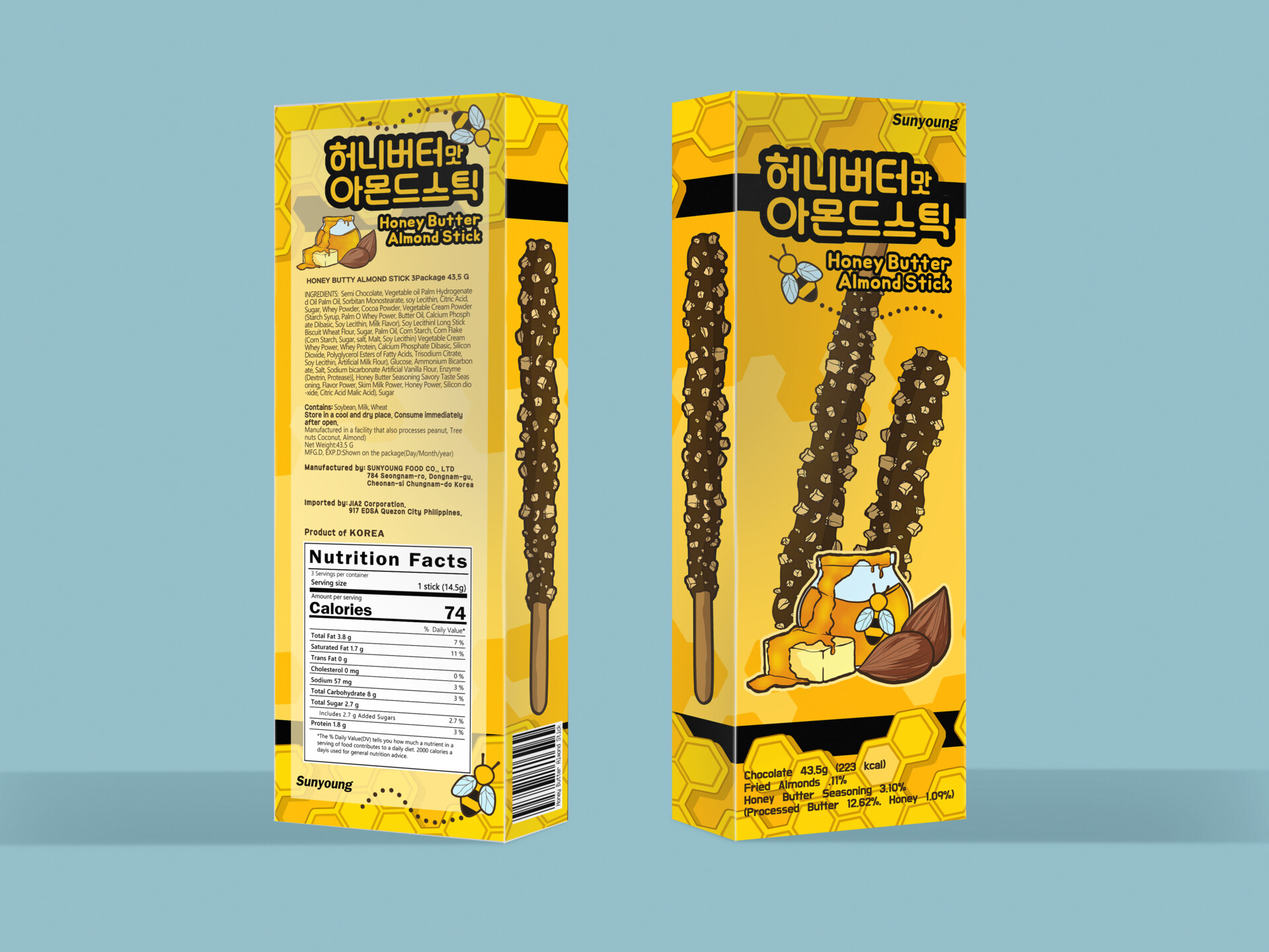 Artstation Sunyoung Honey Butter Almond Stick Redesign Myreen Enriquez