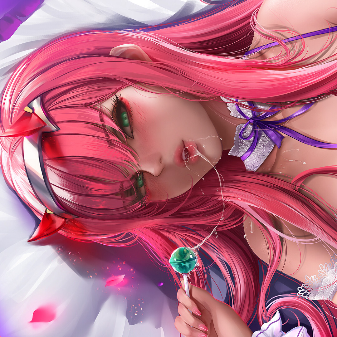 Reivash Art Zero Two From Darling In The Franxx