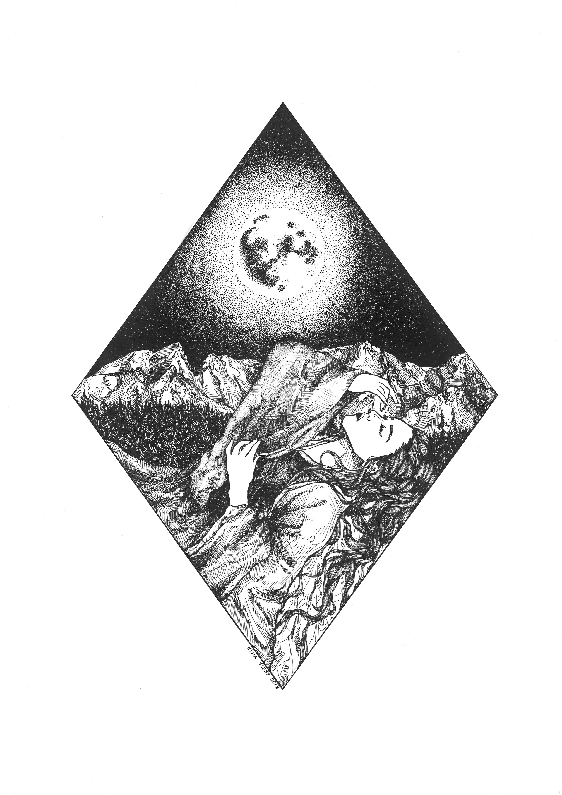 Artstation Full Moon Michalina Slemp