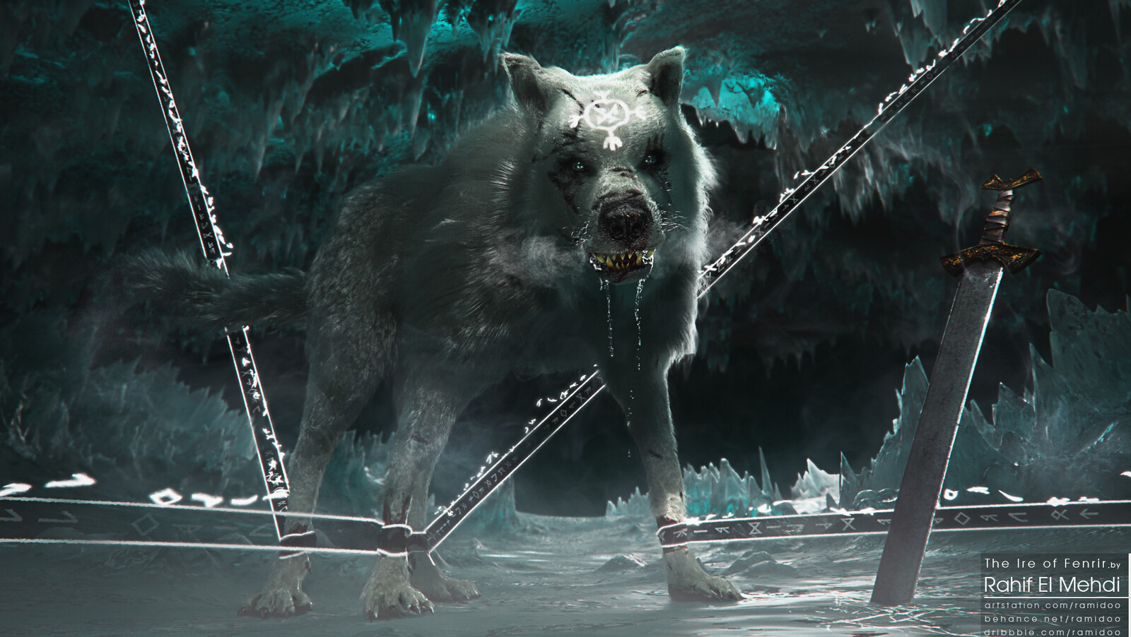 Artstation The Ire Of Fenrir Norse Mythology Mehdi Rahif