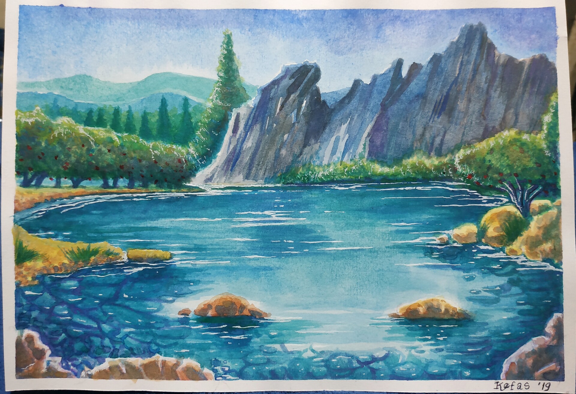 Blue River outlet Painting