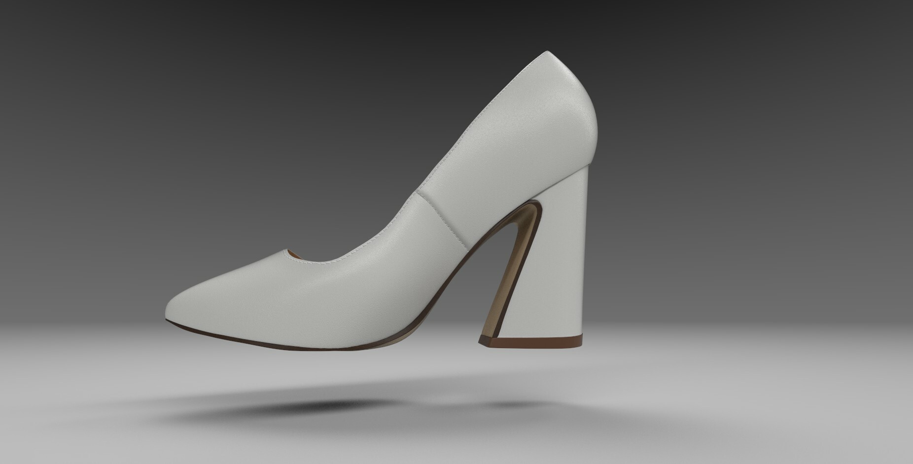 Henra splayed online heel pumps