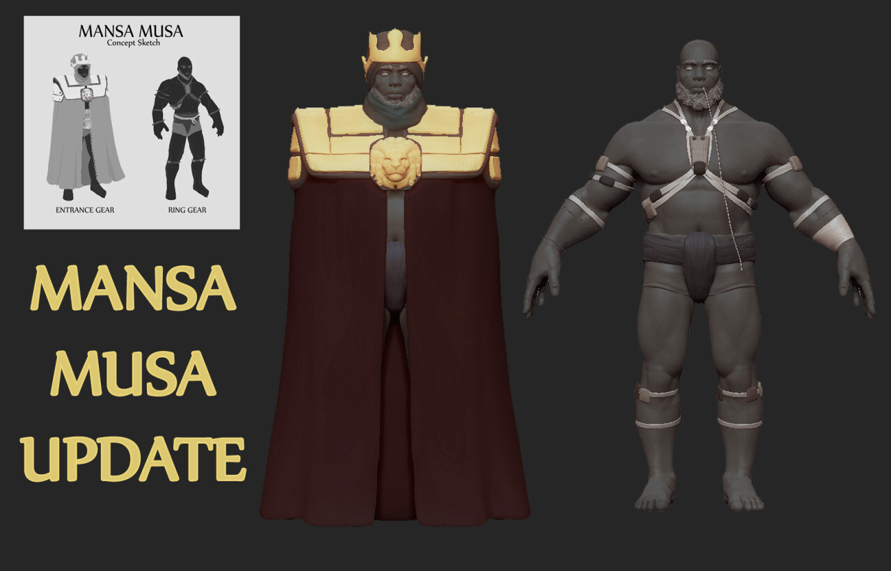 Steven Vargas - Mansa Musa Wrestler Concept