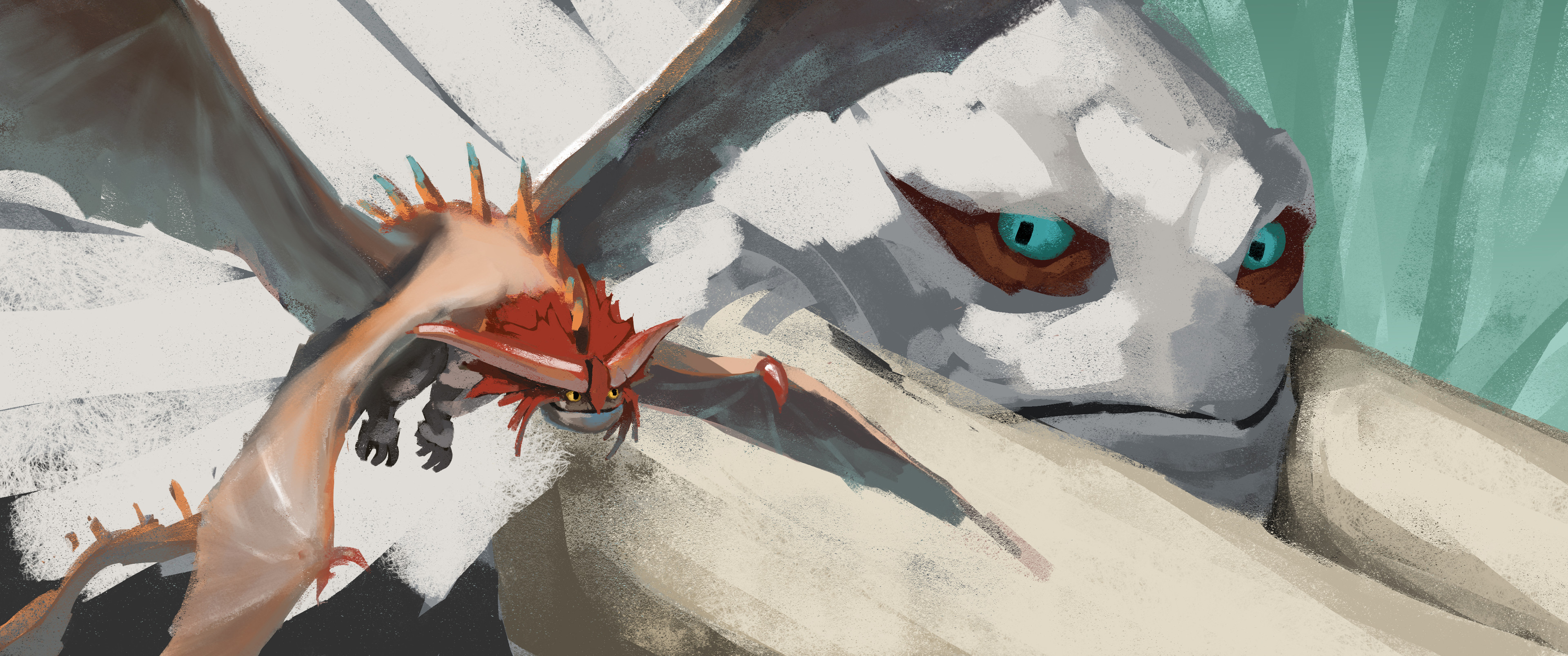 Blocking out the basic scene