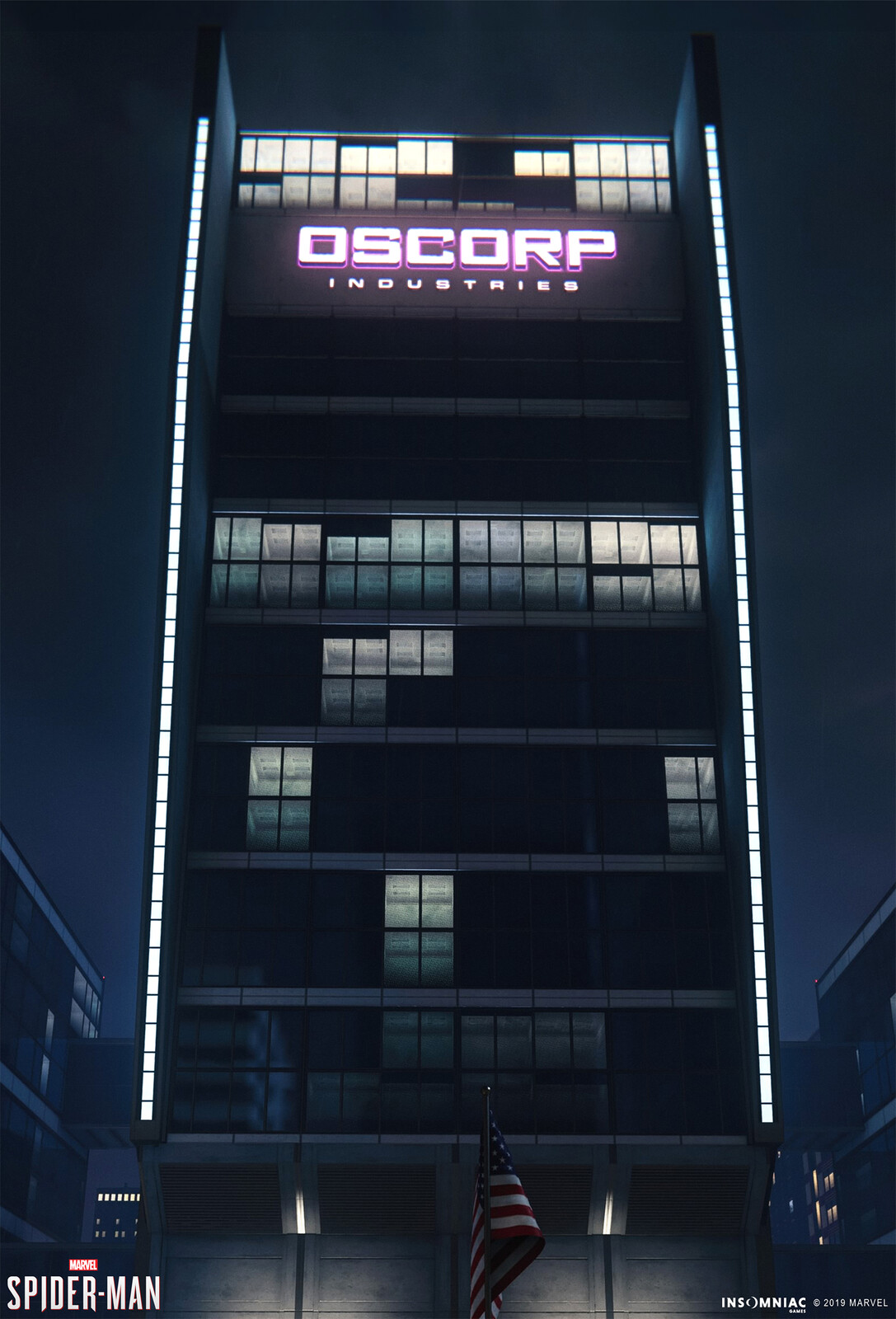 Paul Tran Marvel's SpiderMan Upper West Side Oscorp Building