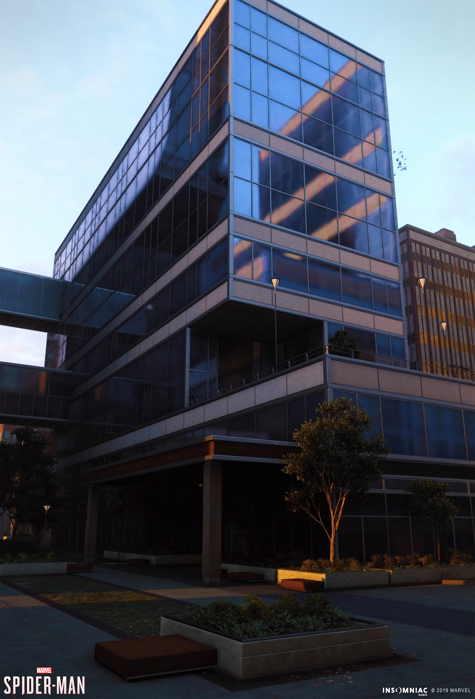 Paul Tran Marvel's SpiderMan Upper West Side Oscorp Building Exterior Paul Tran Marvel's SpiderMan Upper West Side Oscorp Building Exterior