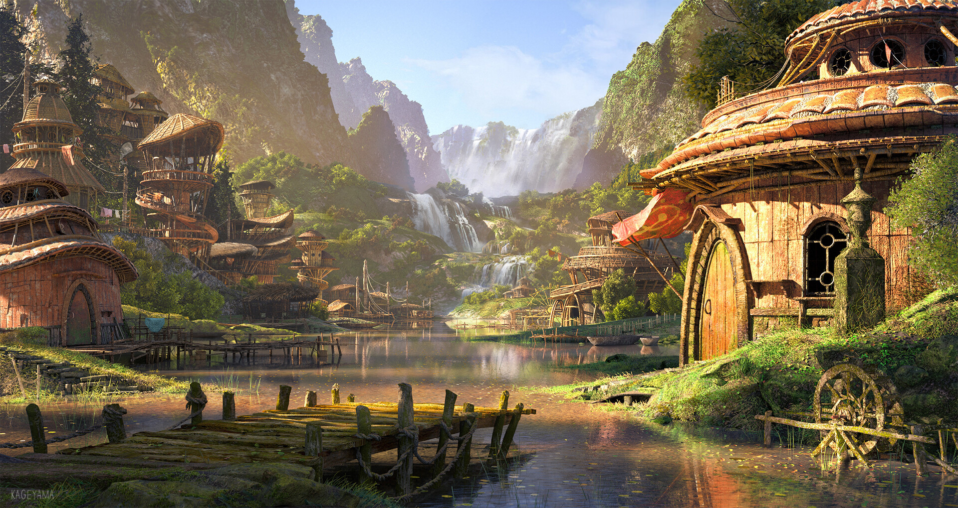 ArtStation Ancient Village