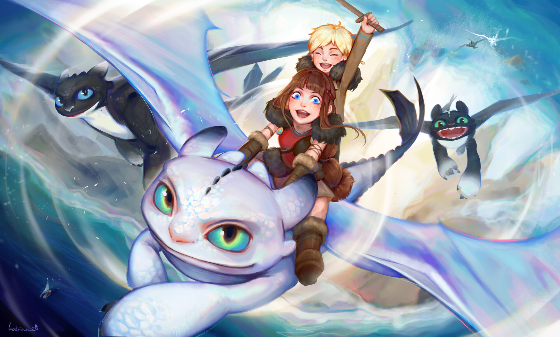 Artstation How To Train Your Dragon Fan Art Katrina Chiu