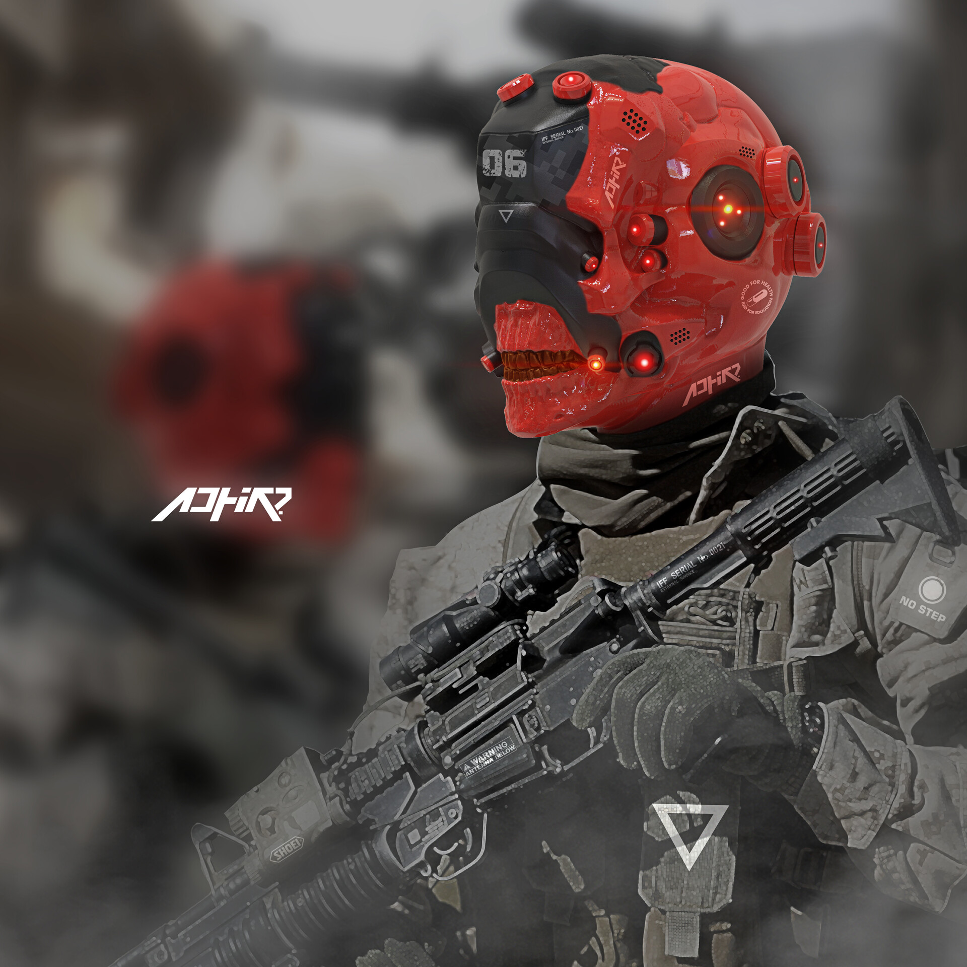 Hirolabs Red Skull Helmet