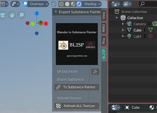 Artstation Bl2sp2bl Blender Connect Substance Painter Pj Peng