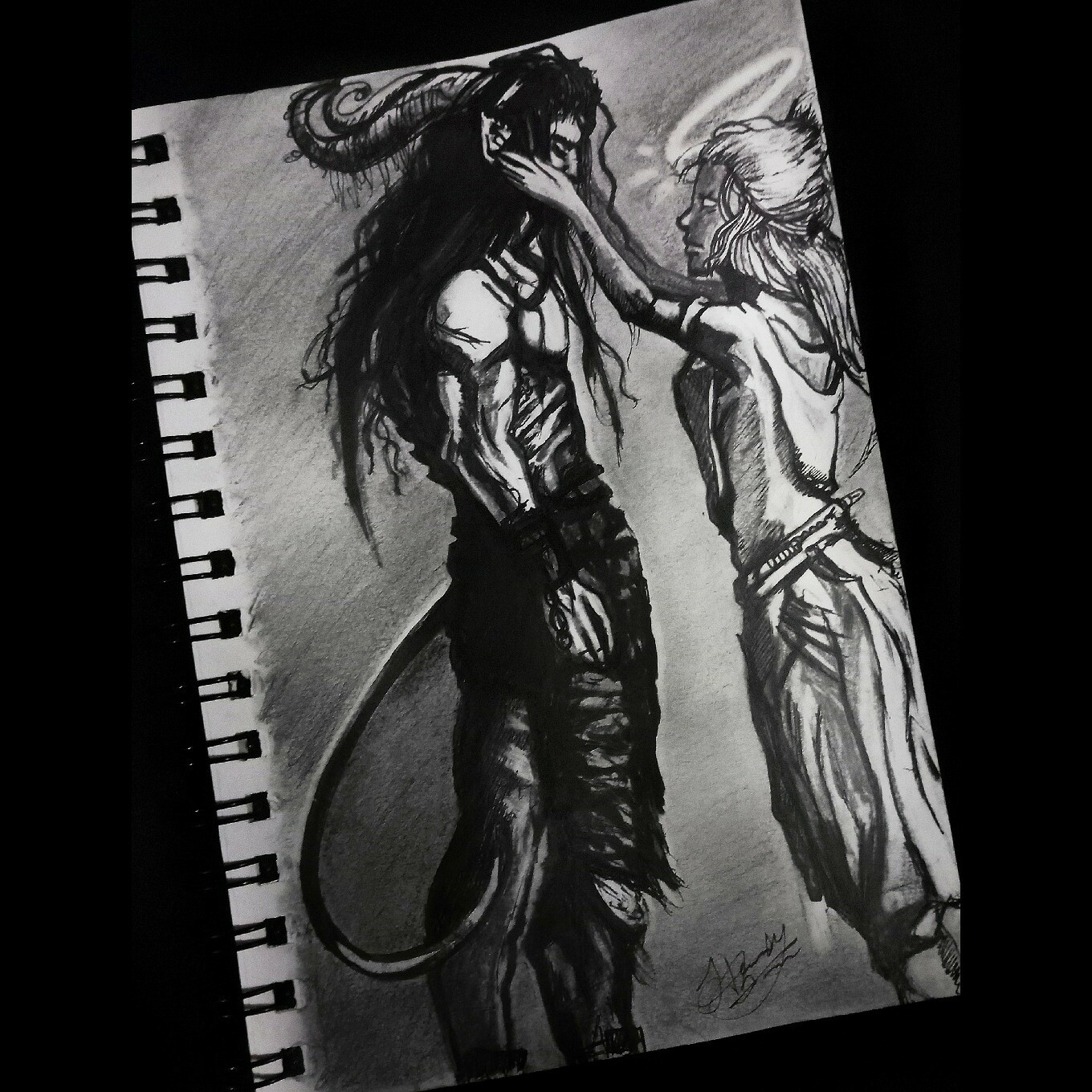 Featured image of post Drawings Of Angels And Demons In Love - Vision felt a lump in his throat.