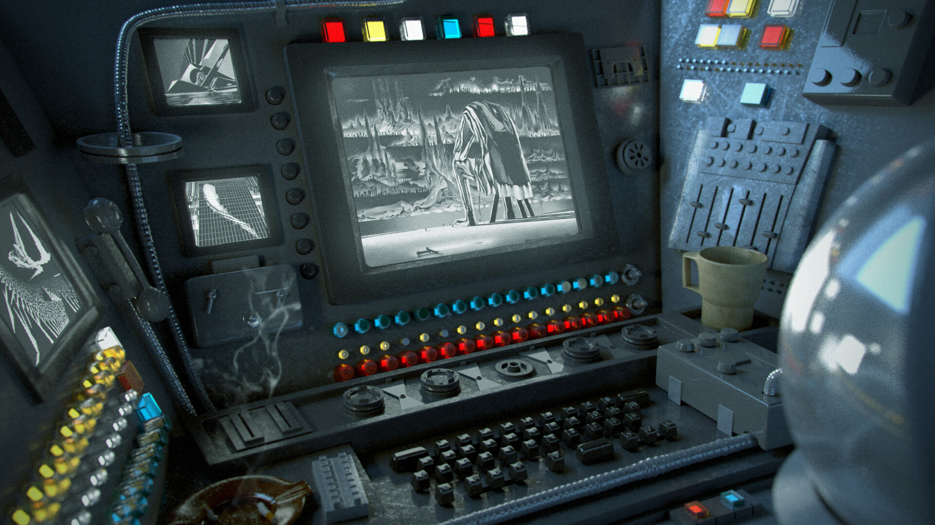 Jean-Mathieu Walker - Still life spaceship cockpit