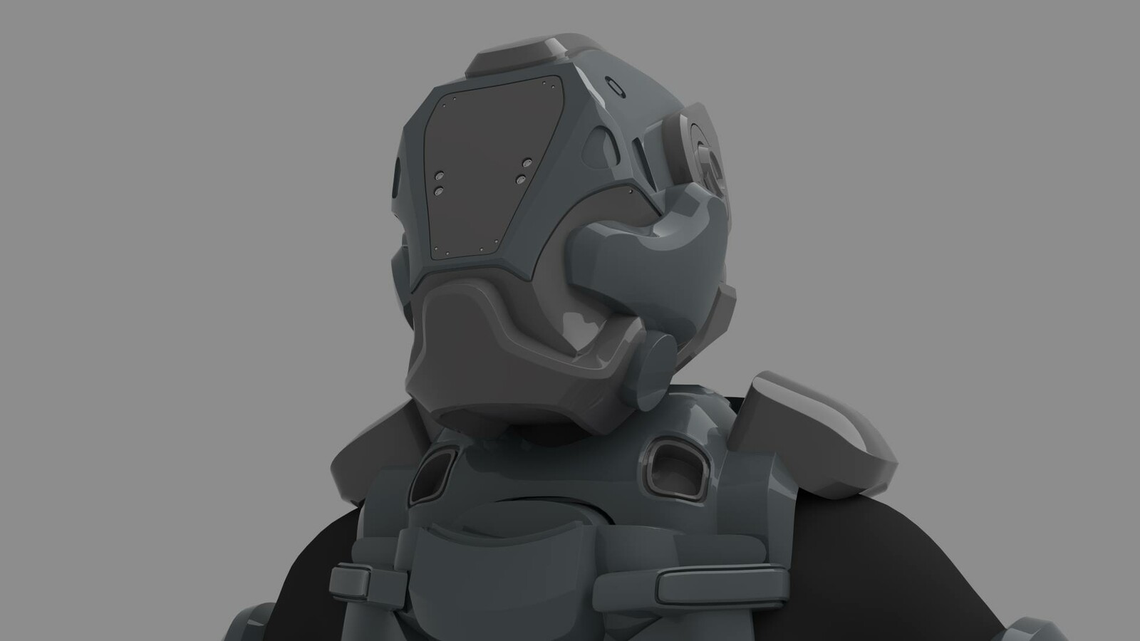 I think this was an attempt at hard surface sculpting? It's hard to tell.
