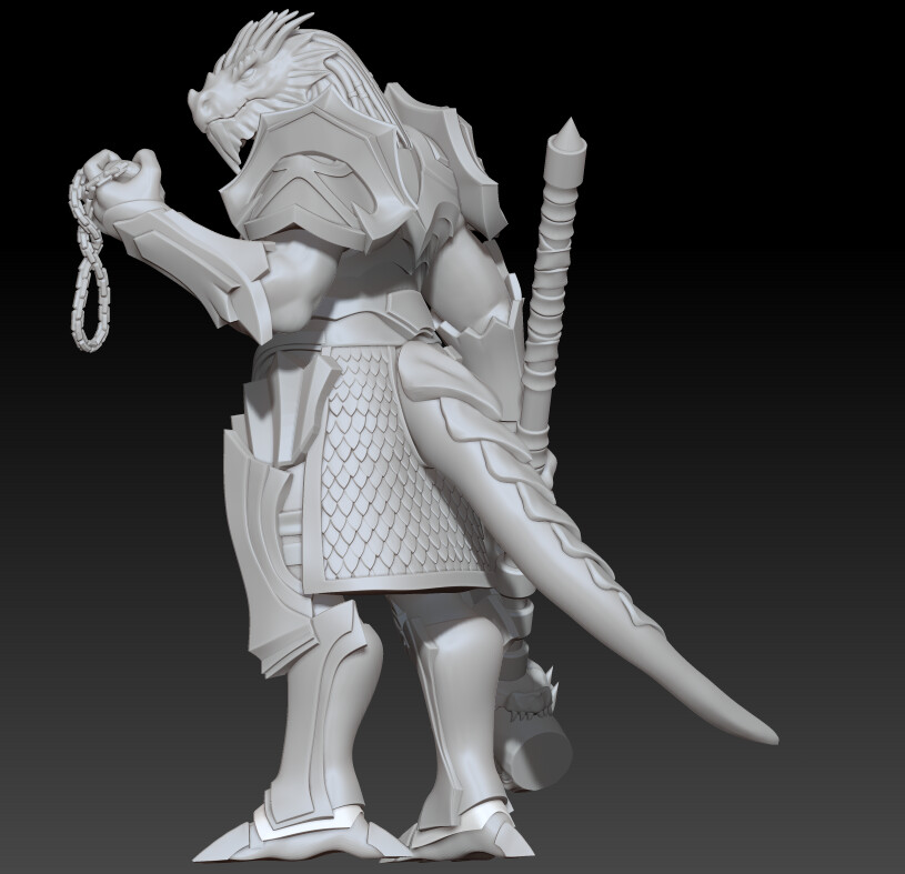 Silver Dnd Dragonborn Paladin - Shakal Blog