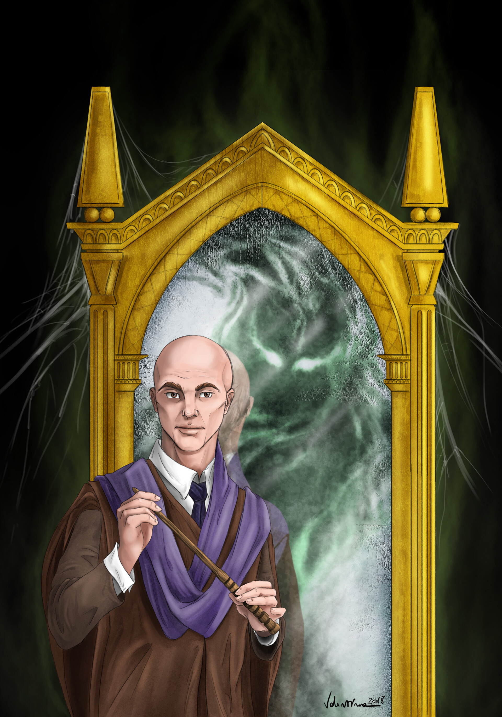 ArtStation Professor Quirrell fan art