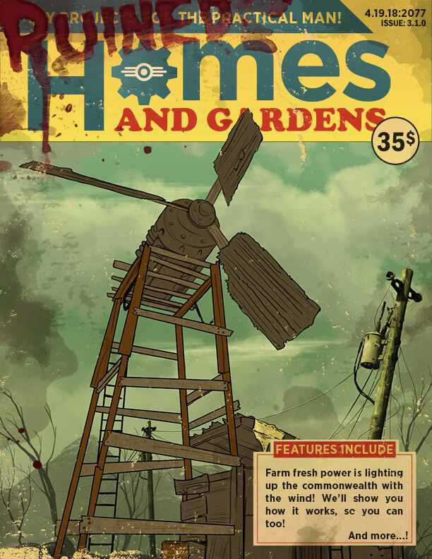 Ruined homes and gardens poster.