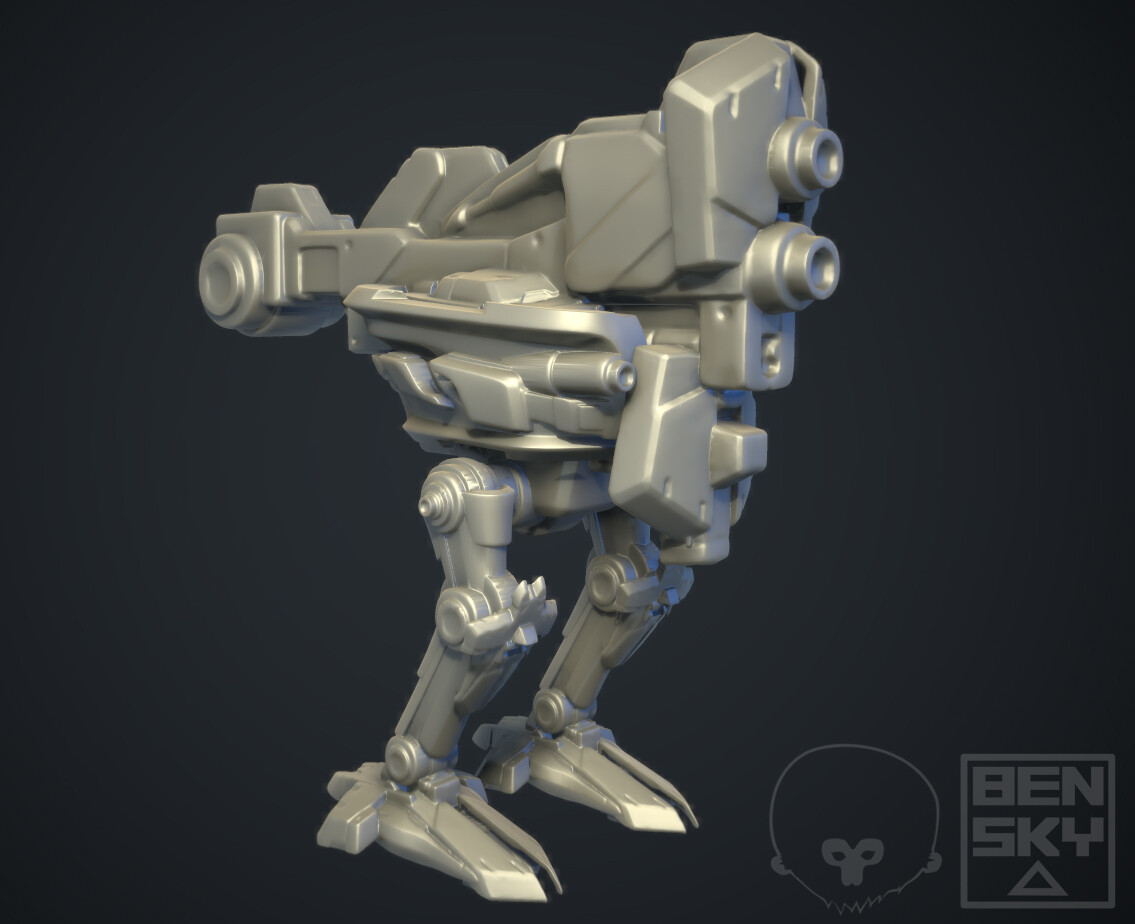 Final kitbashed result in Marmoset Toolbag