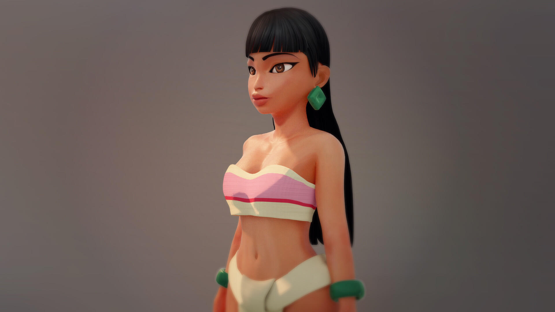 Chel From Road to El Dorado - 3D Modeling and texture.